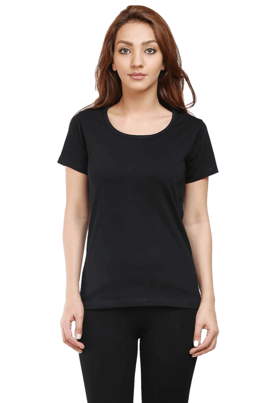 Womens Half Sleeve T Shirt - Solid