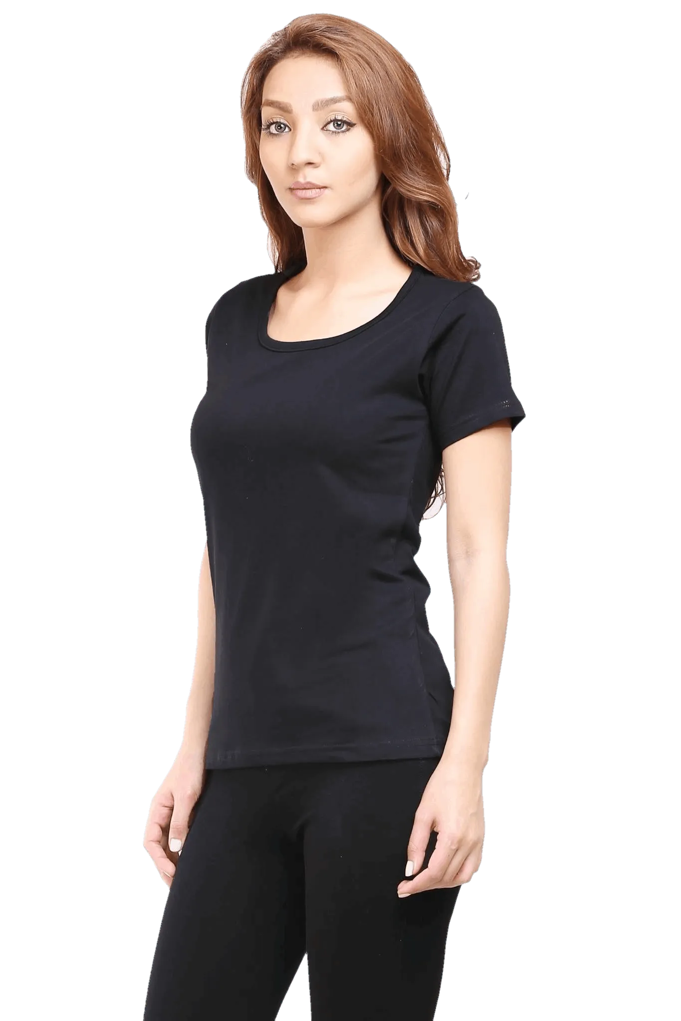 Womens Half Sleeve T Shirt - Solid