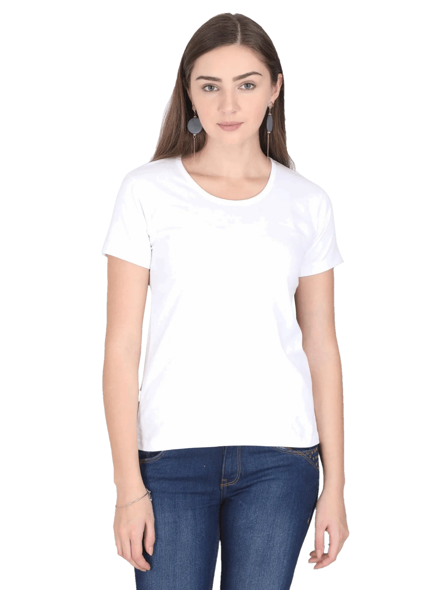 Womens Half Sleeve T Shirt - Solid