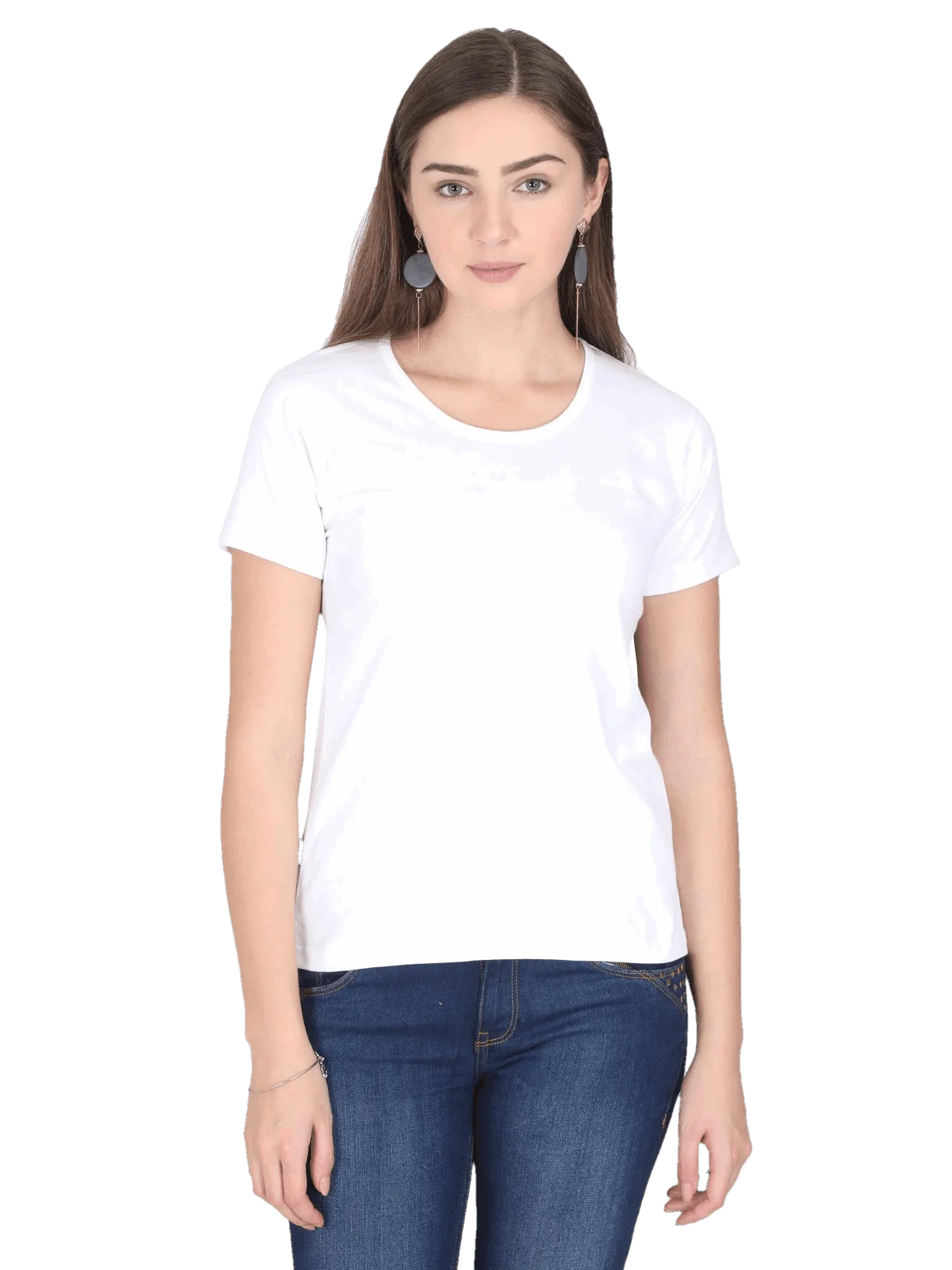 Womens Half Sleeve T Shirt - Solid