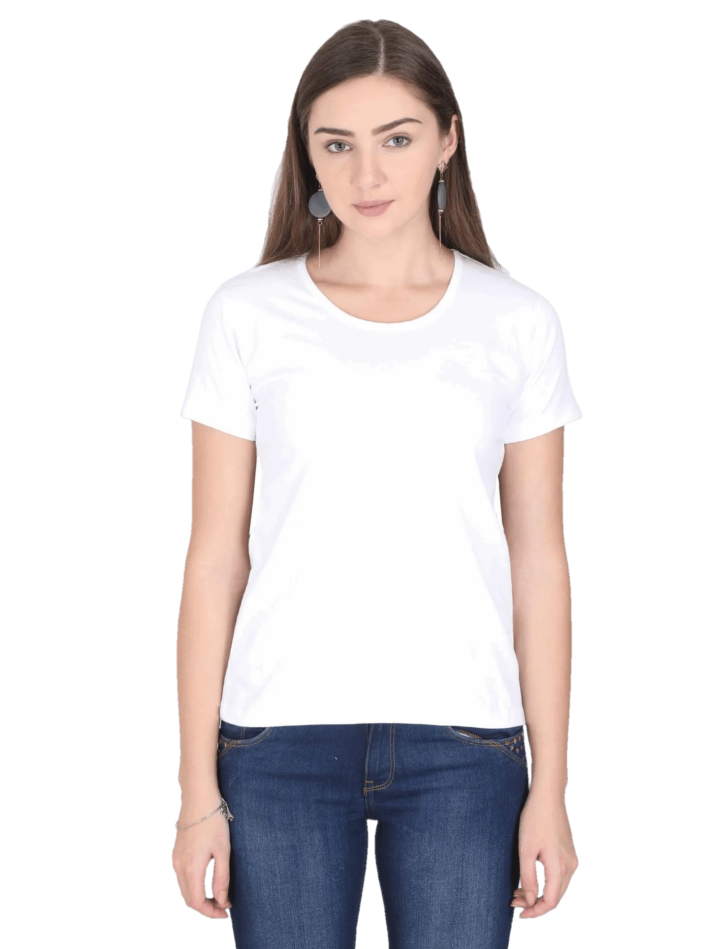 Womens Half Sleeve T Shirt - Solid