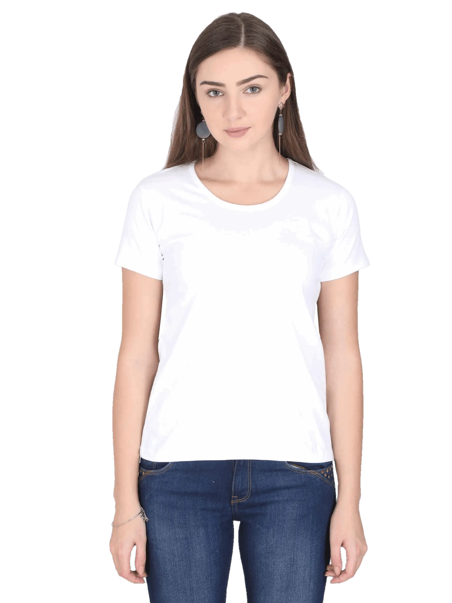 Womens Half Sleeve T Shirt - Solid