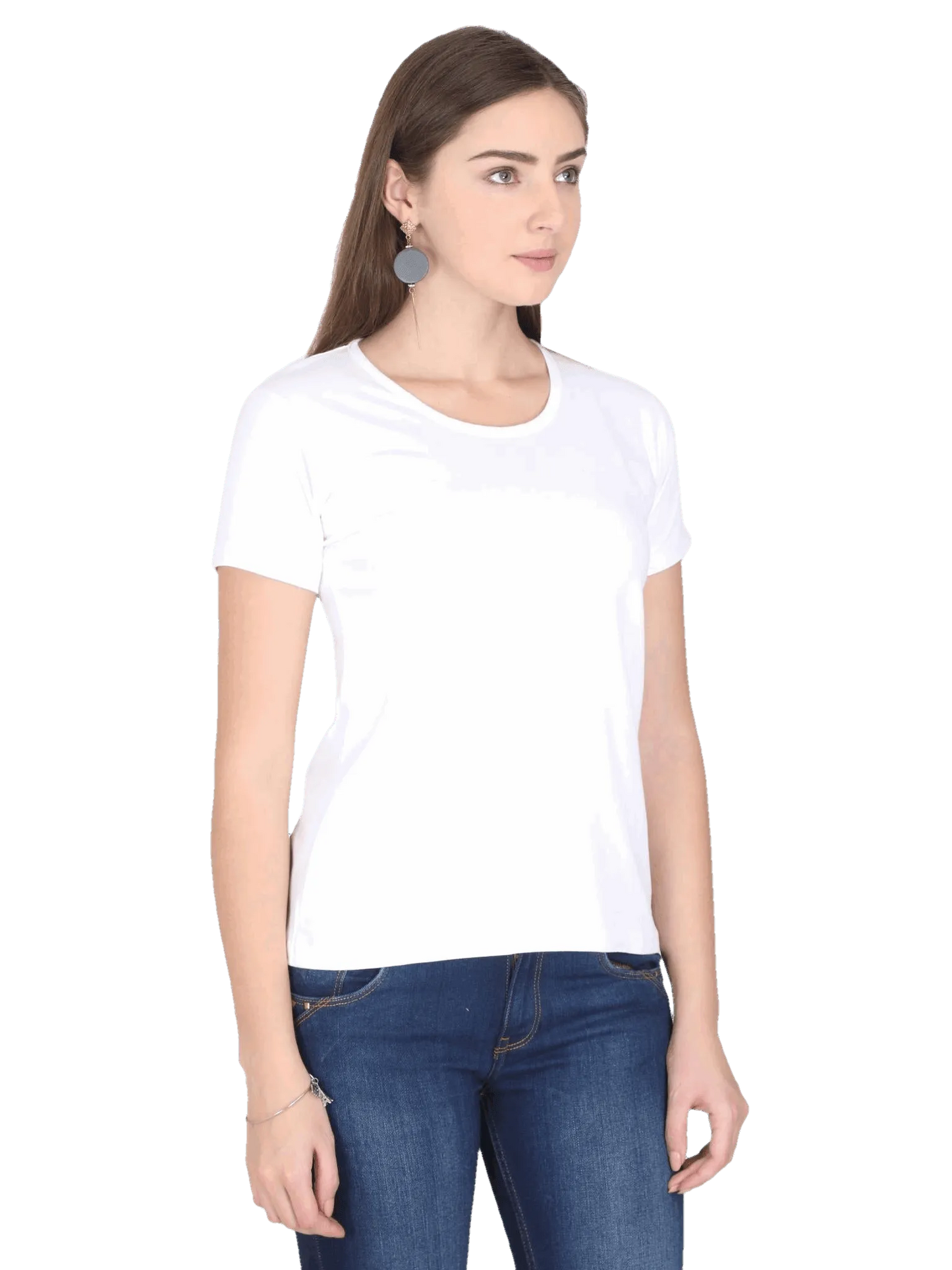 Womens Half Sleeve T Shirt - Solid