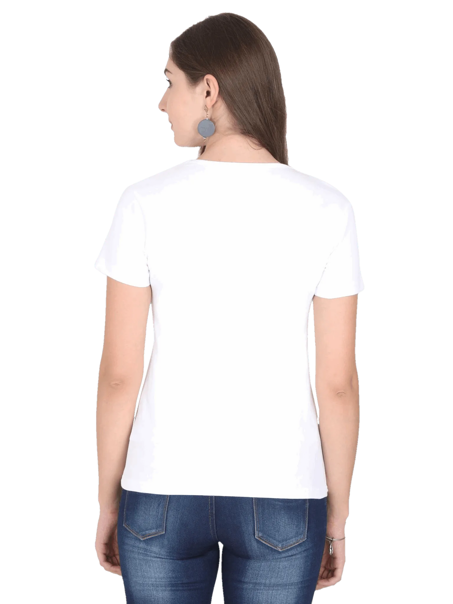 Womens Half Sleeve T Shirt - Solid