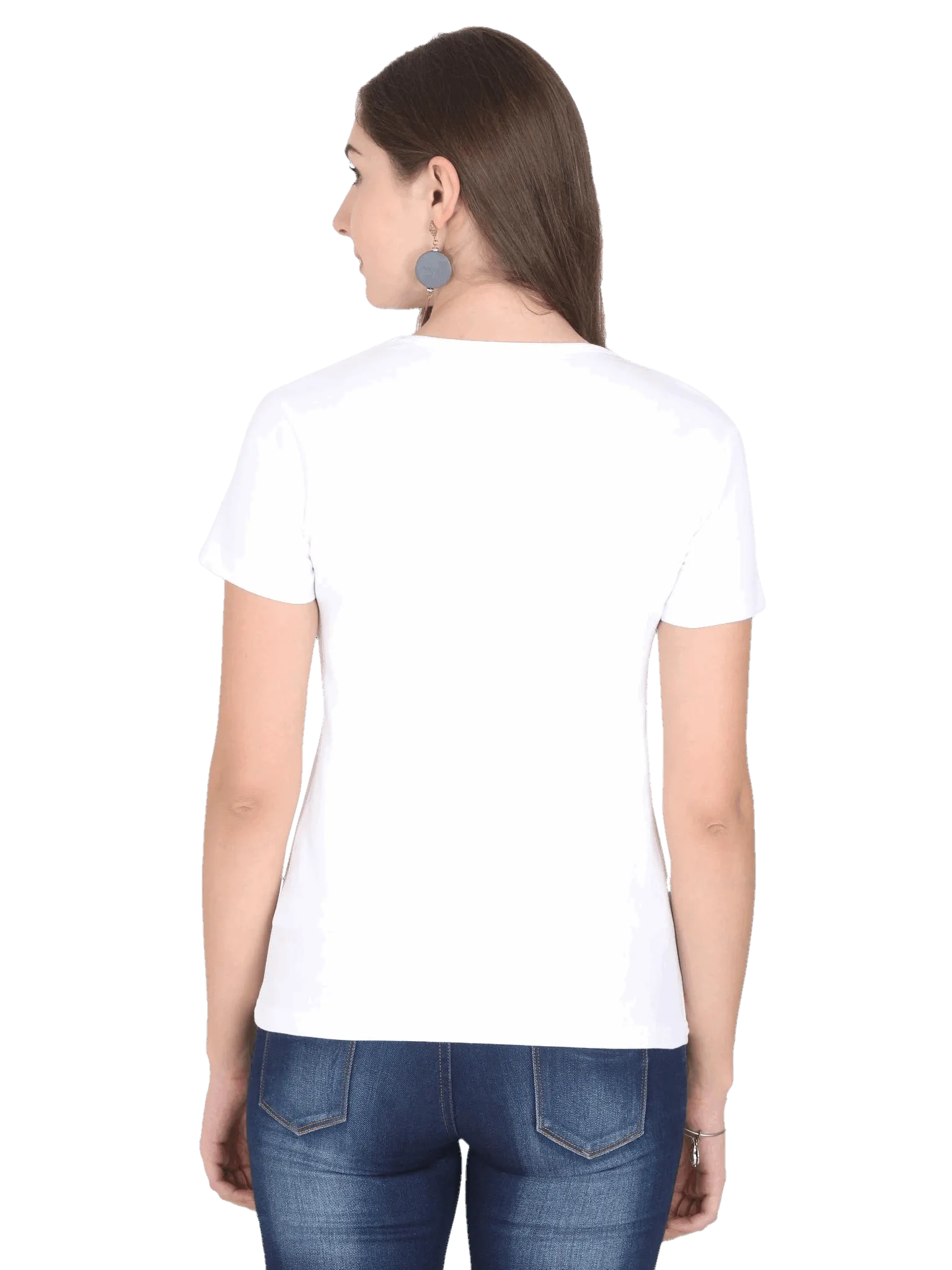 Womens Half Sleeve T Shirt - Solid