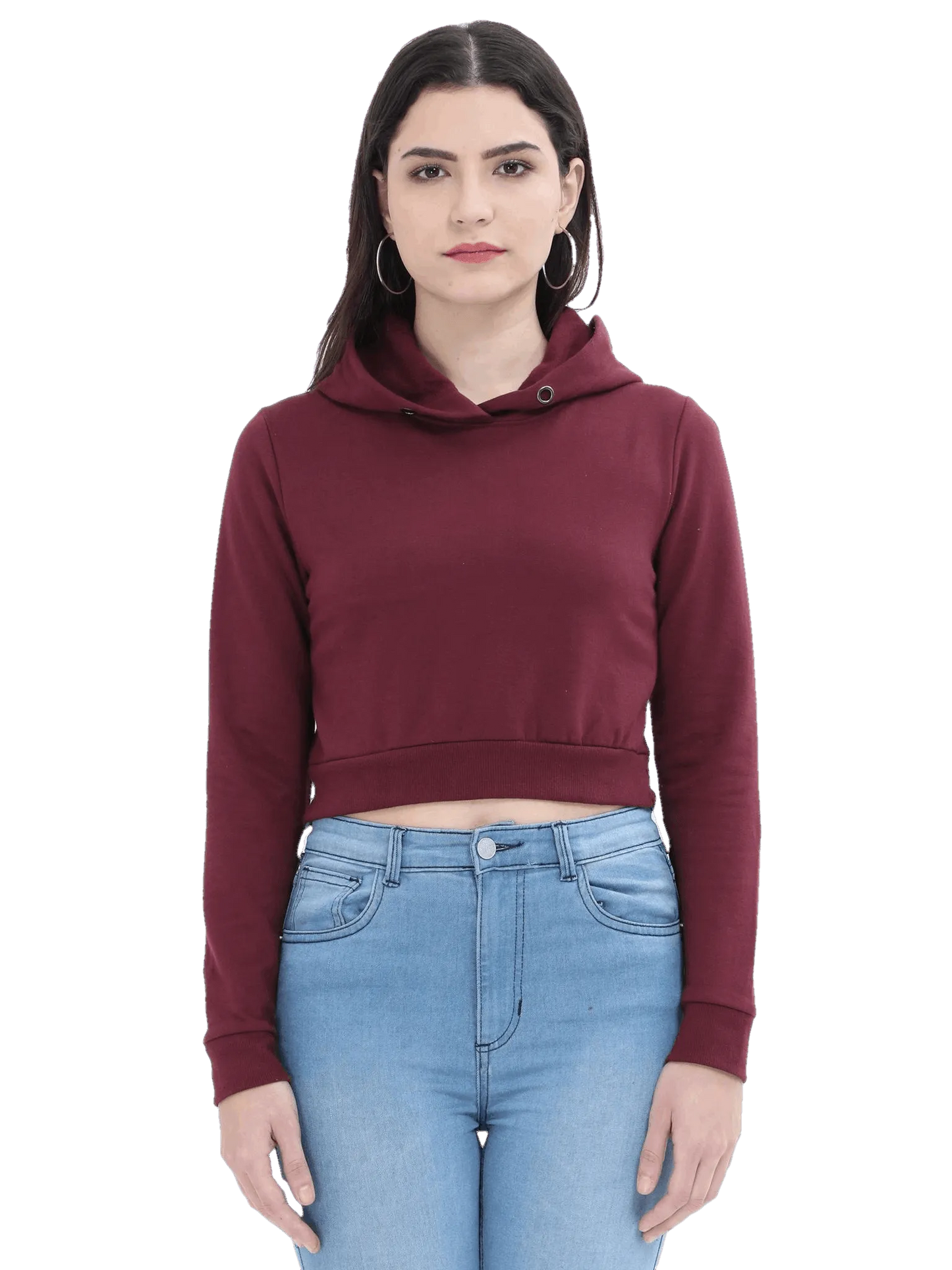 Crop Hoodie - Solid