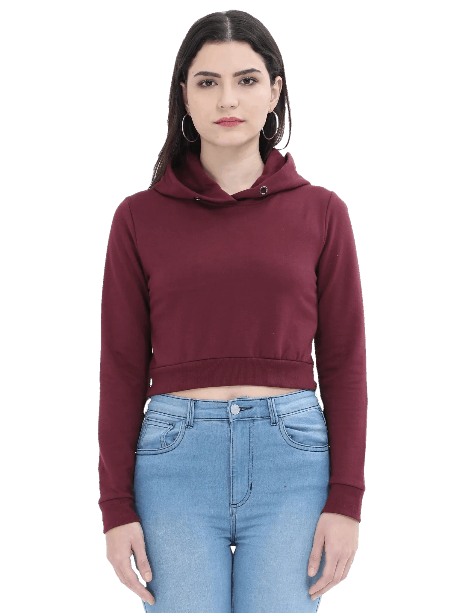 Crop Hoodie - Solid