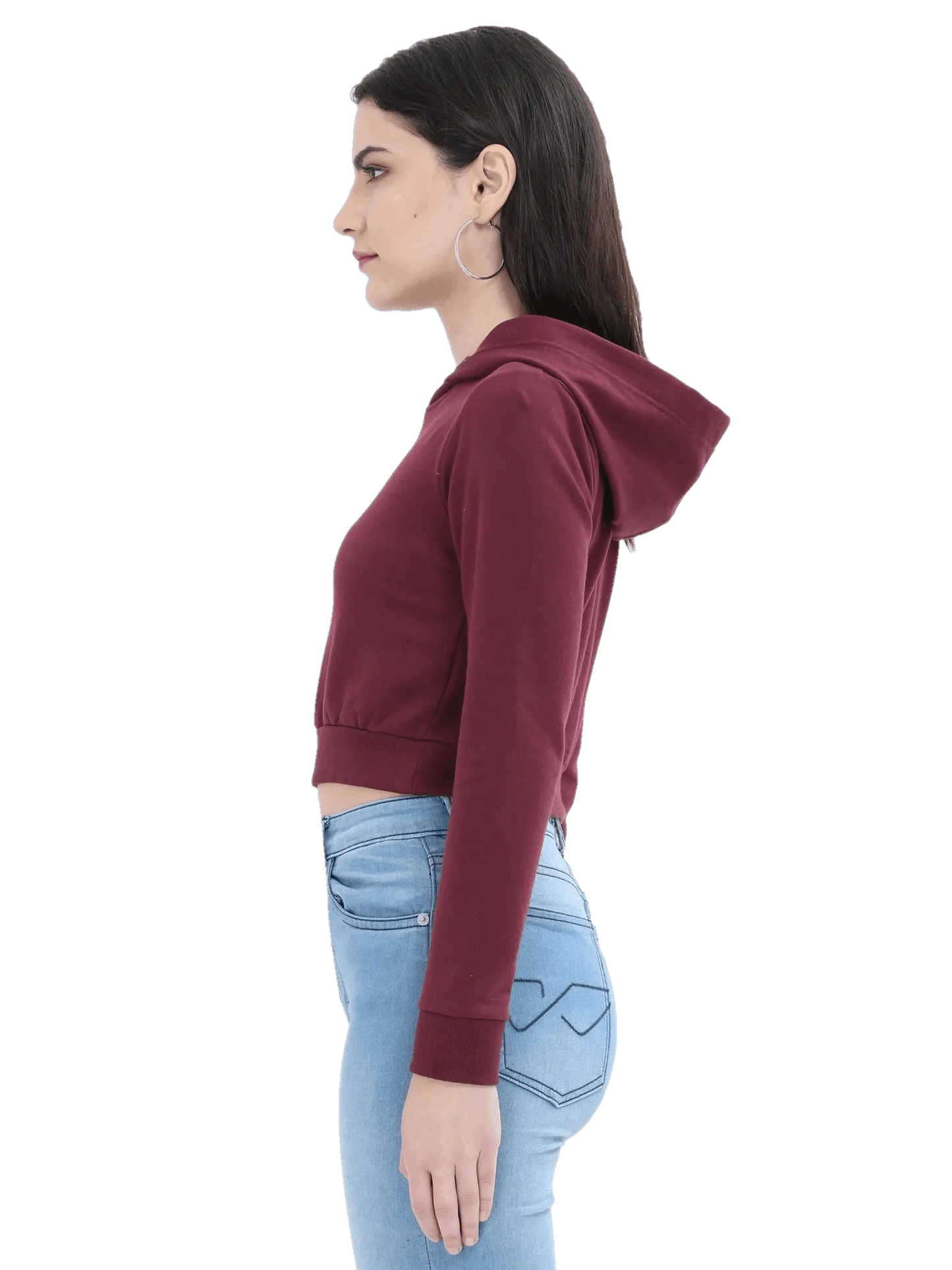 Crop Hoodie - Solid