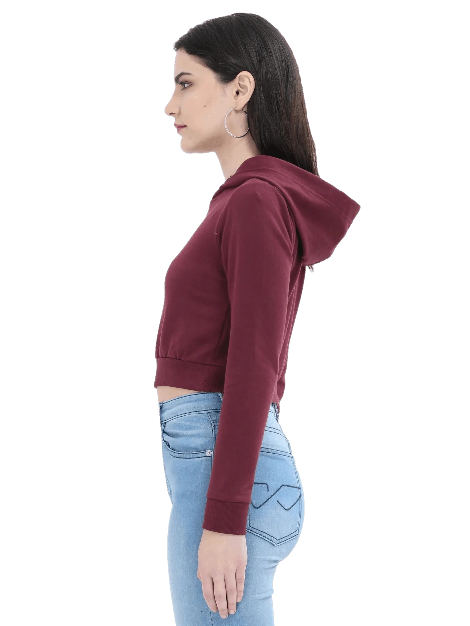 Crop Hoodie - Solid