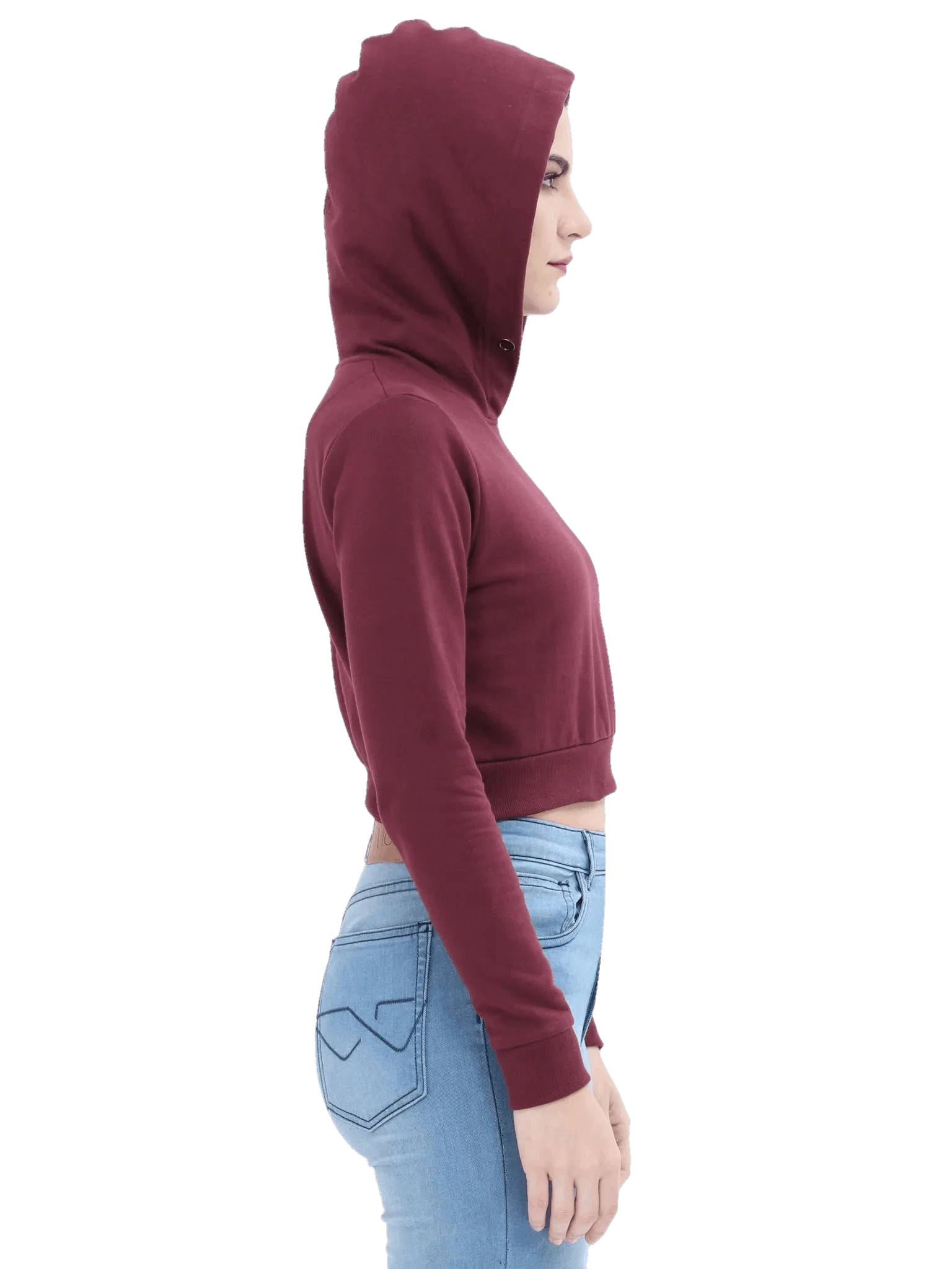 Crop Hoodie - Solid