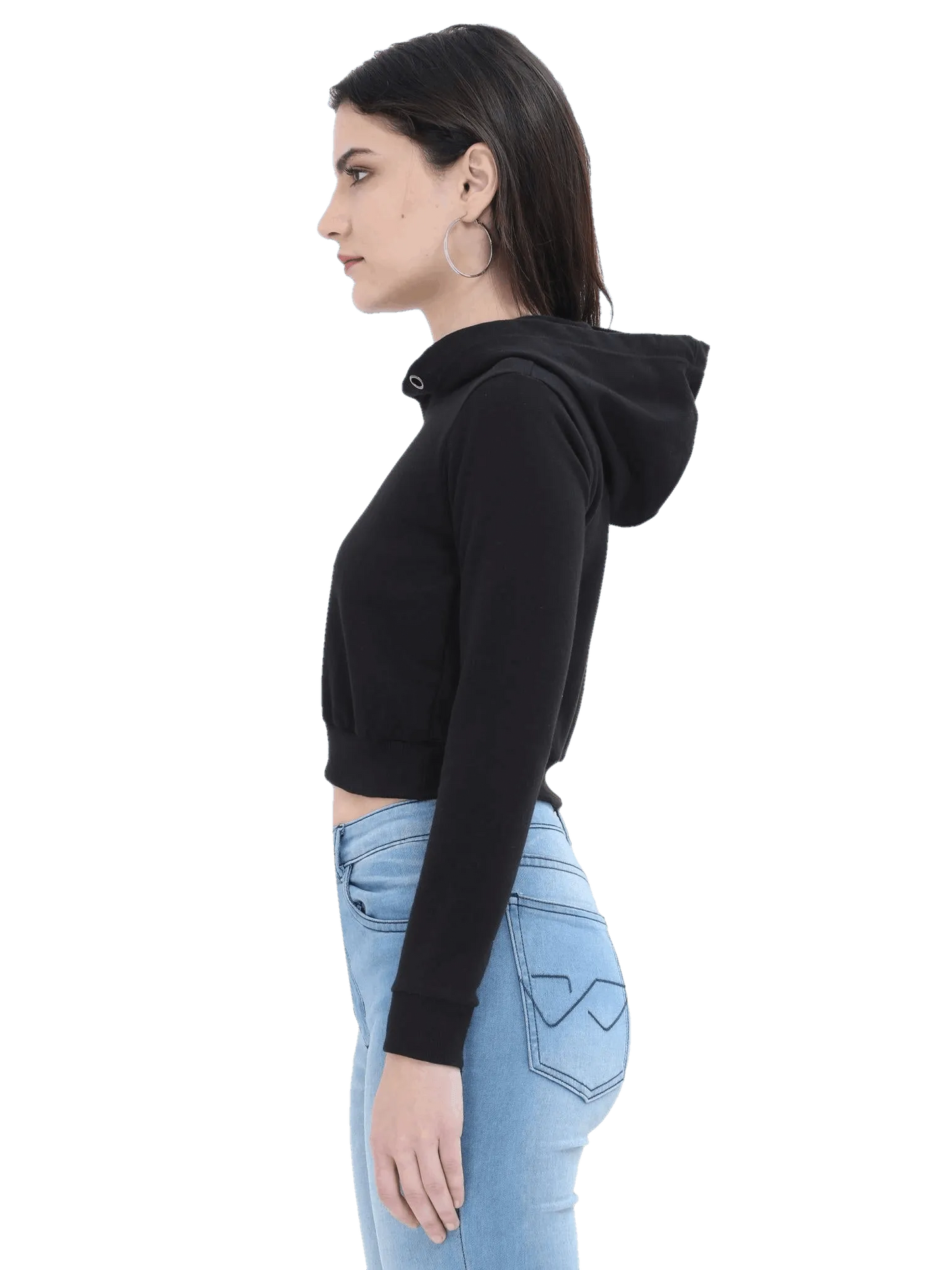 Crop Hoodie - Solid