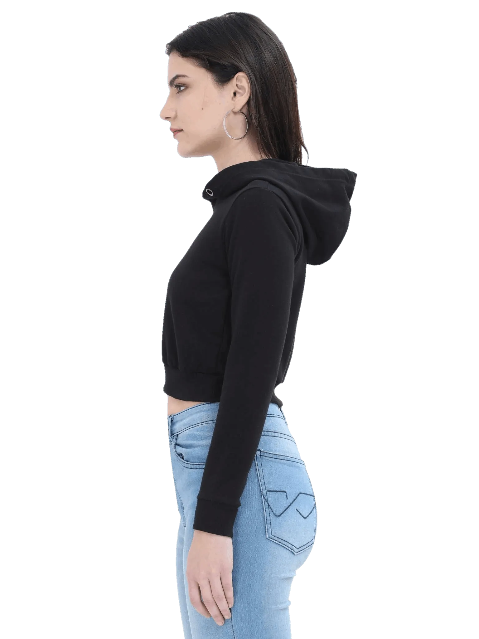 Crop Hoodie - Solid