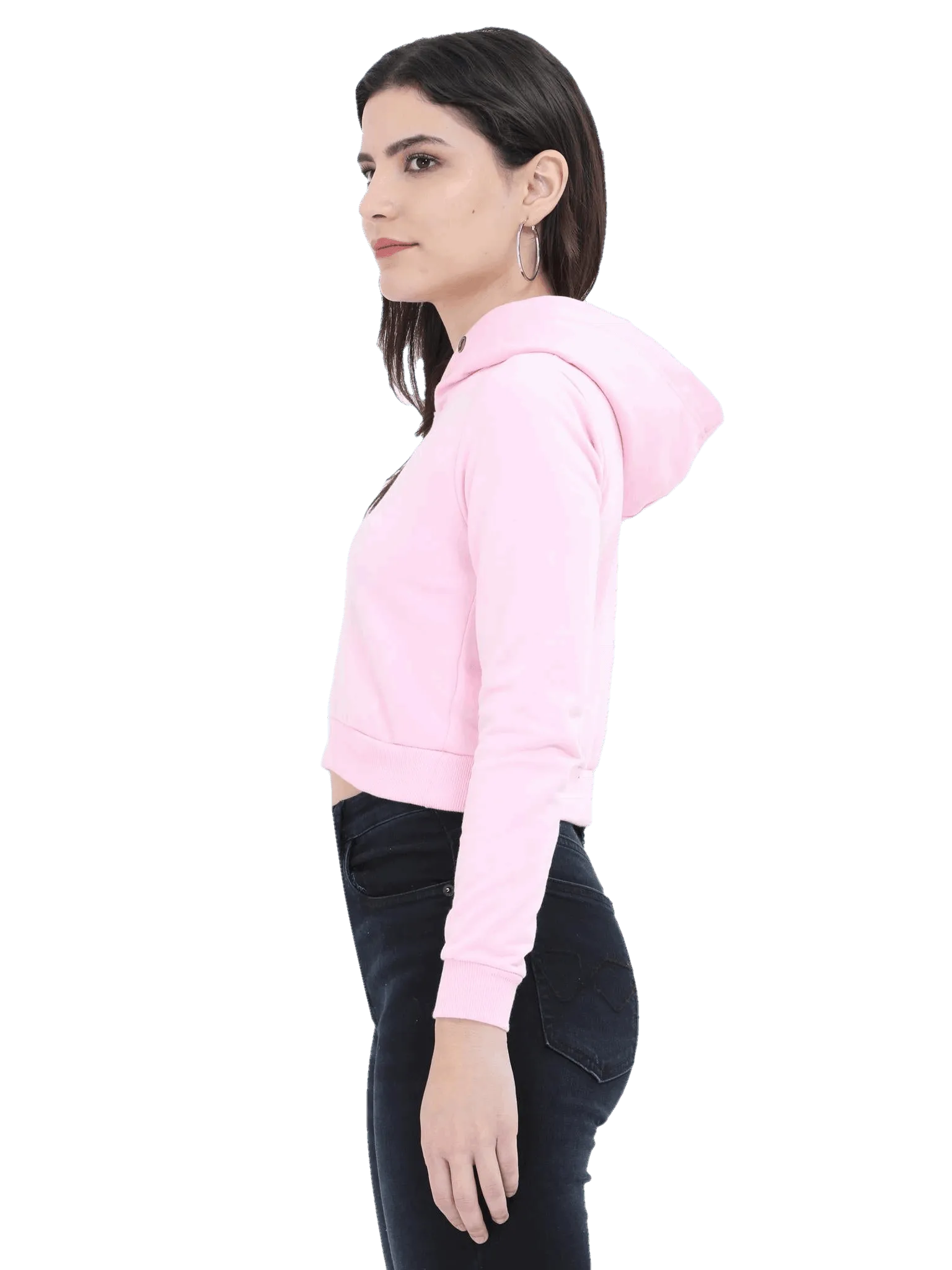 Crop Hoodie - Solid