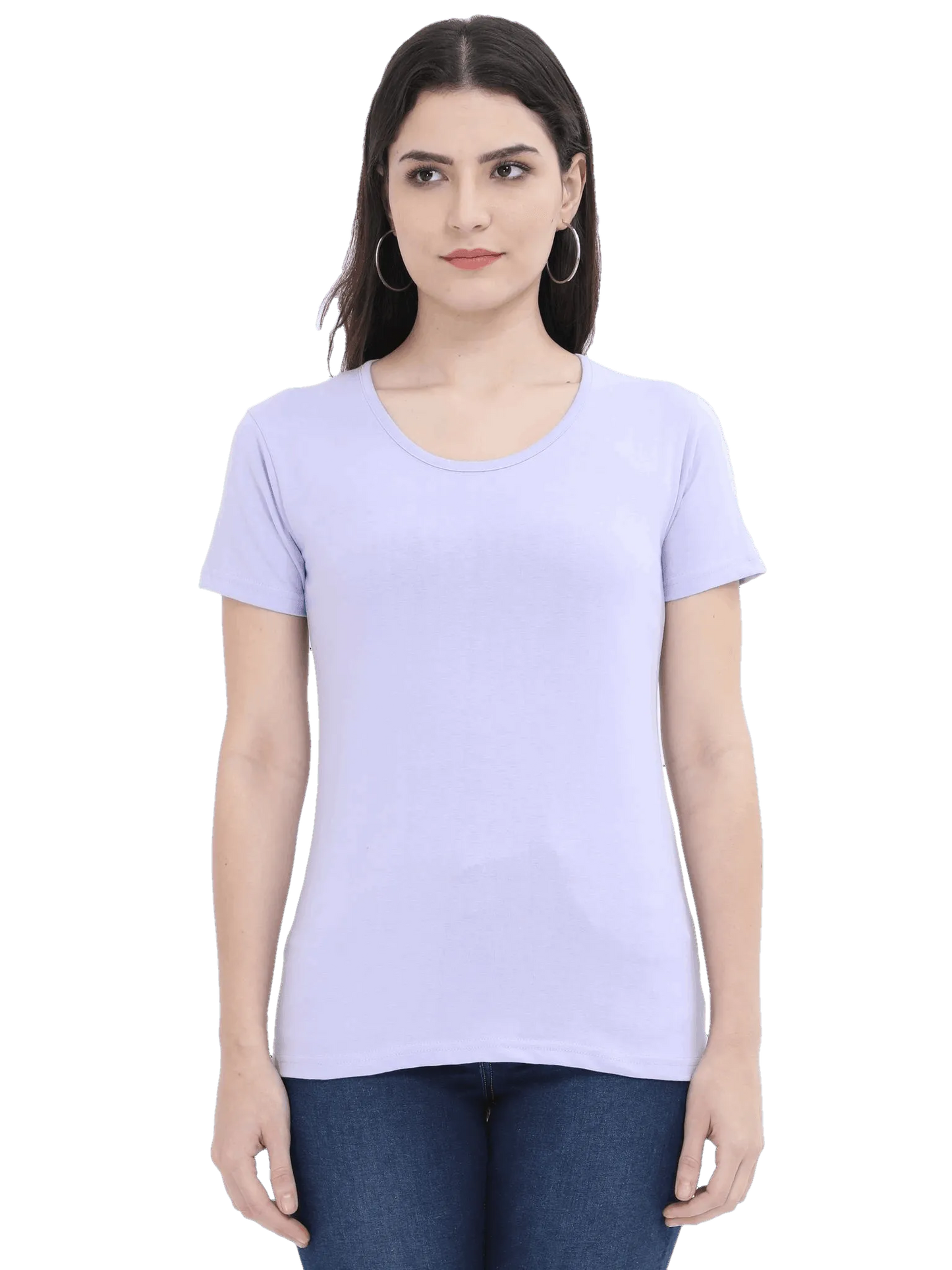 Womens Half Sleeve T Shirt - Solid