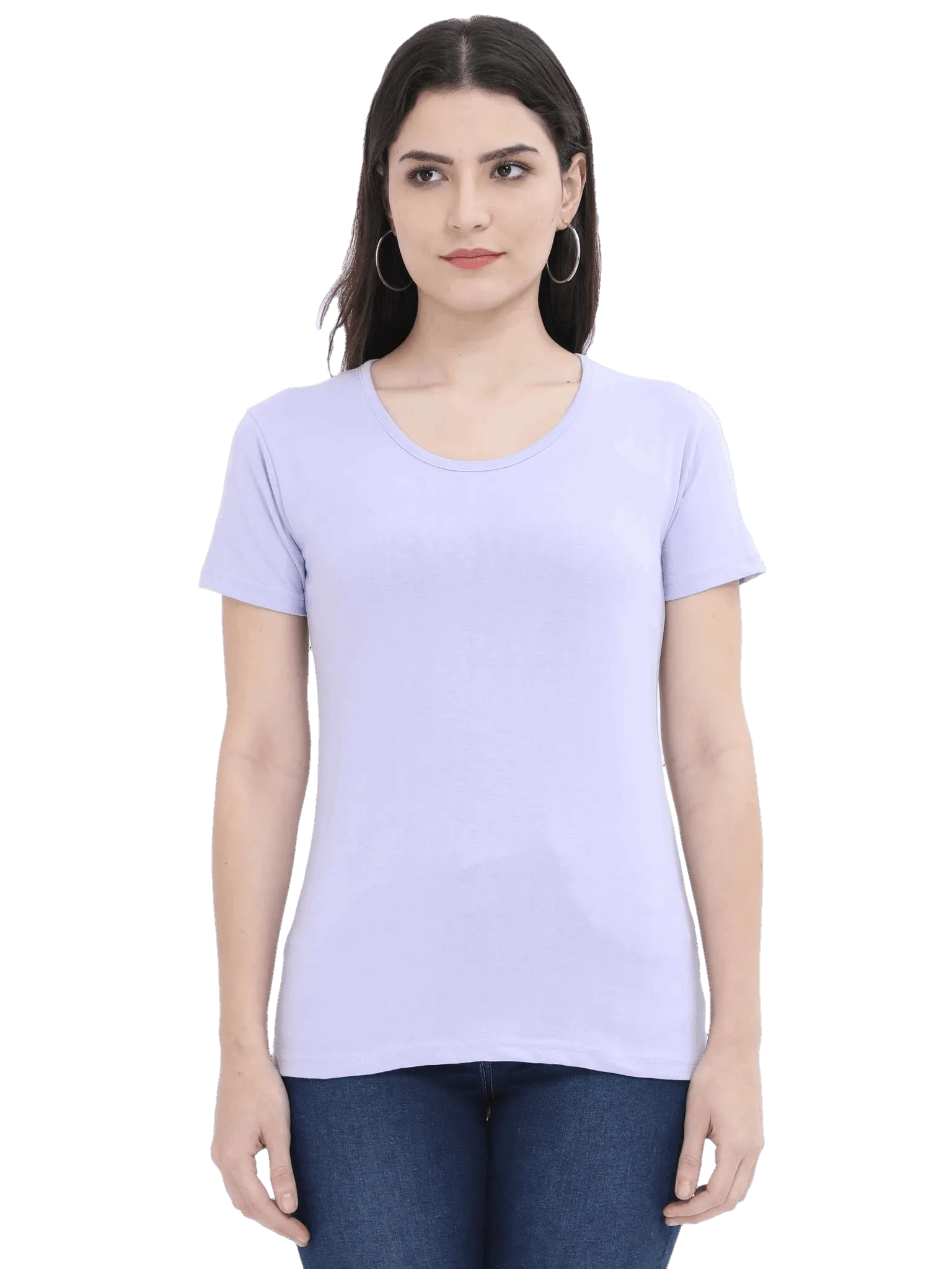 Womens Half Sleeve T Shirt - Solid