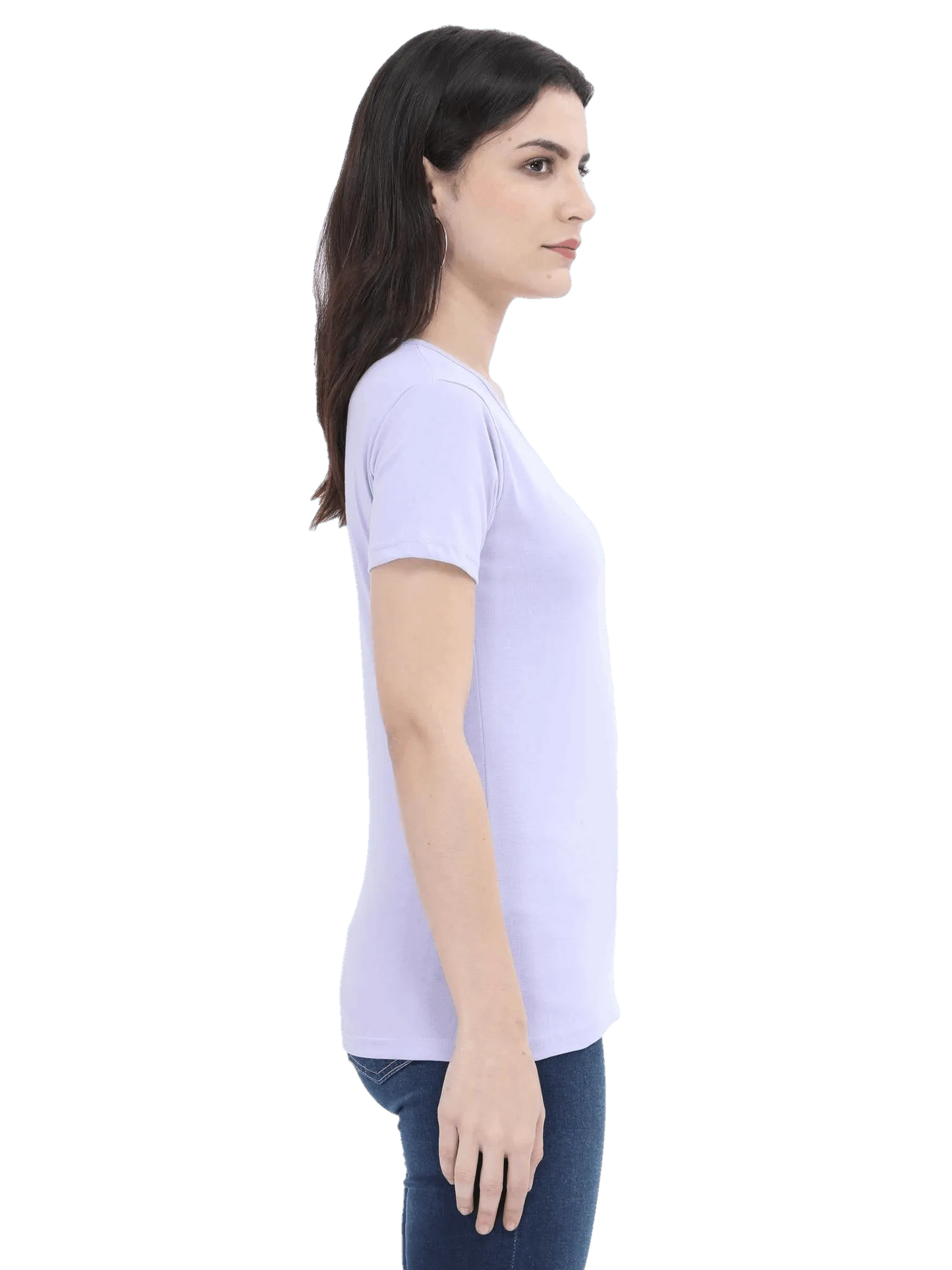 Womens Half Sleeve T Shirt - Solid