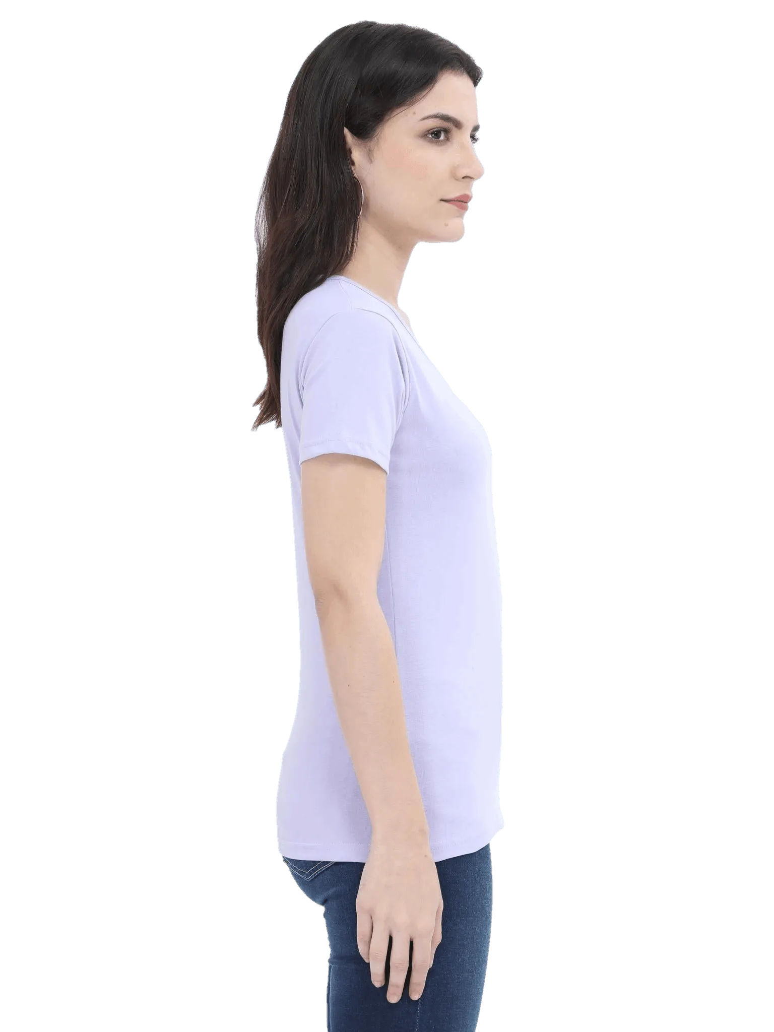 Womens Half Sleeve T Shirt - Solid