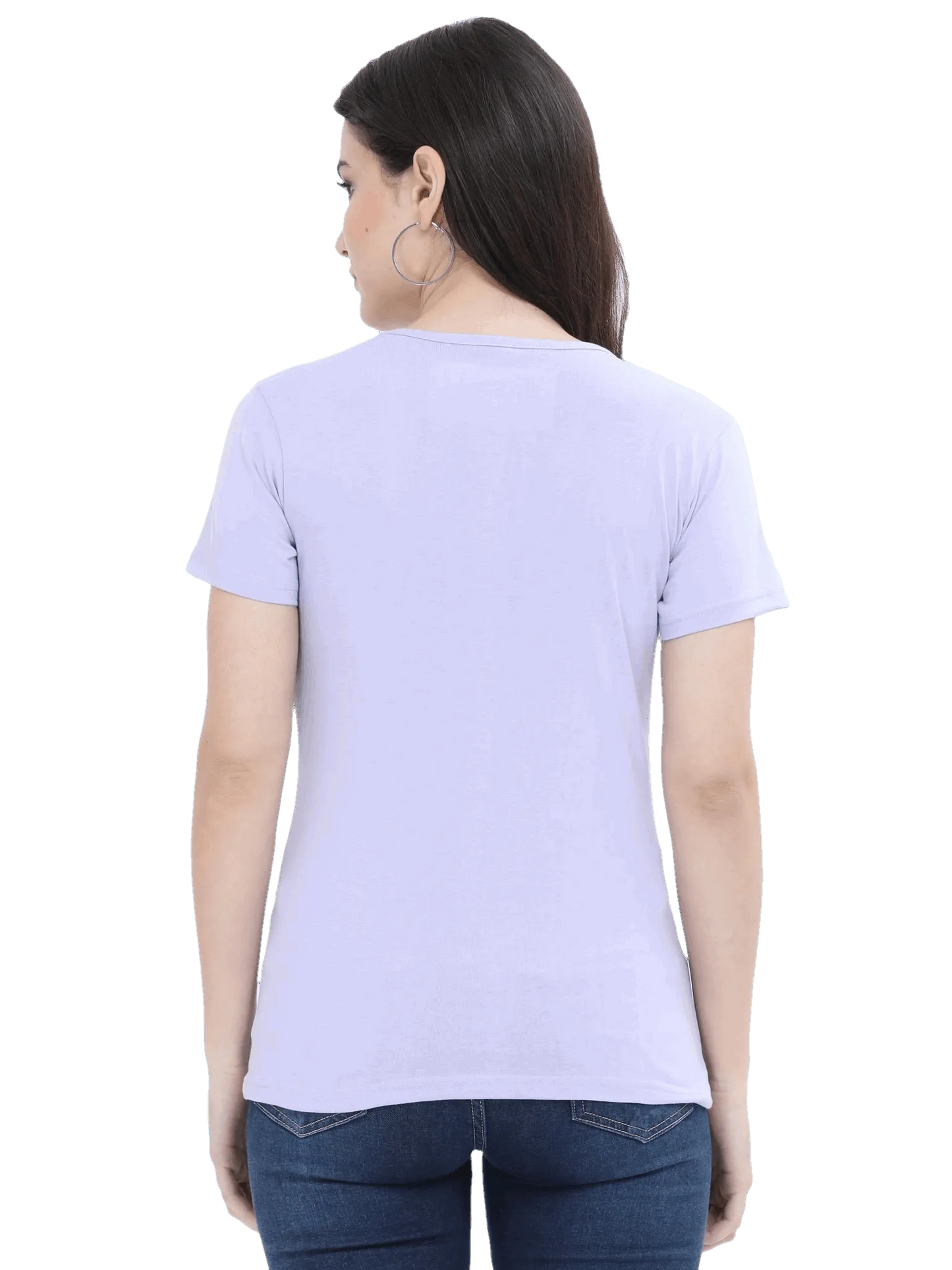 Womens Half Sleeve T Shirt - Solid