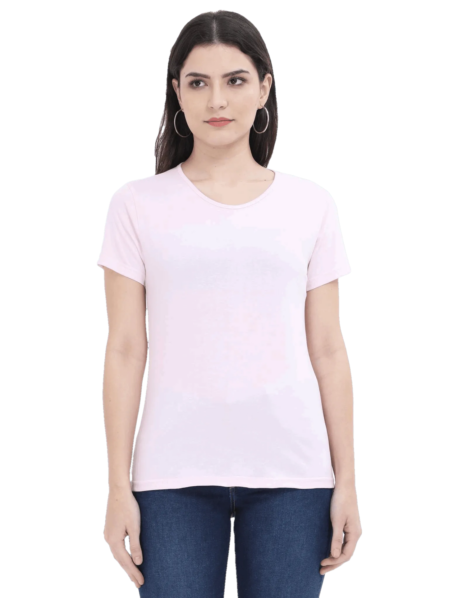 Womens Half Sleeve T Shirt - Solid