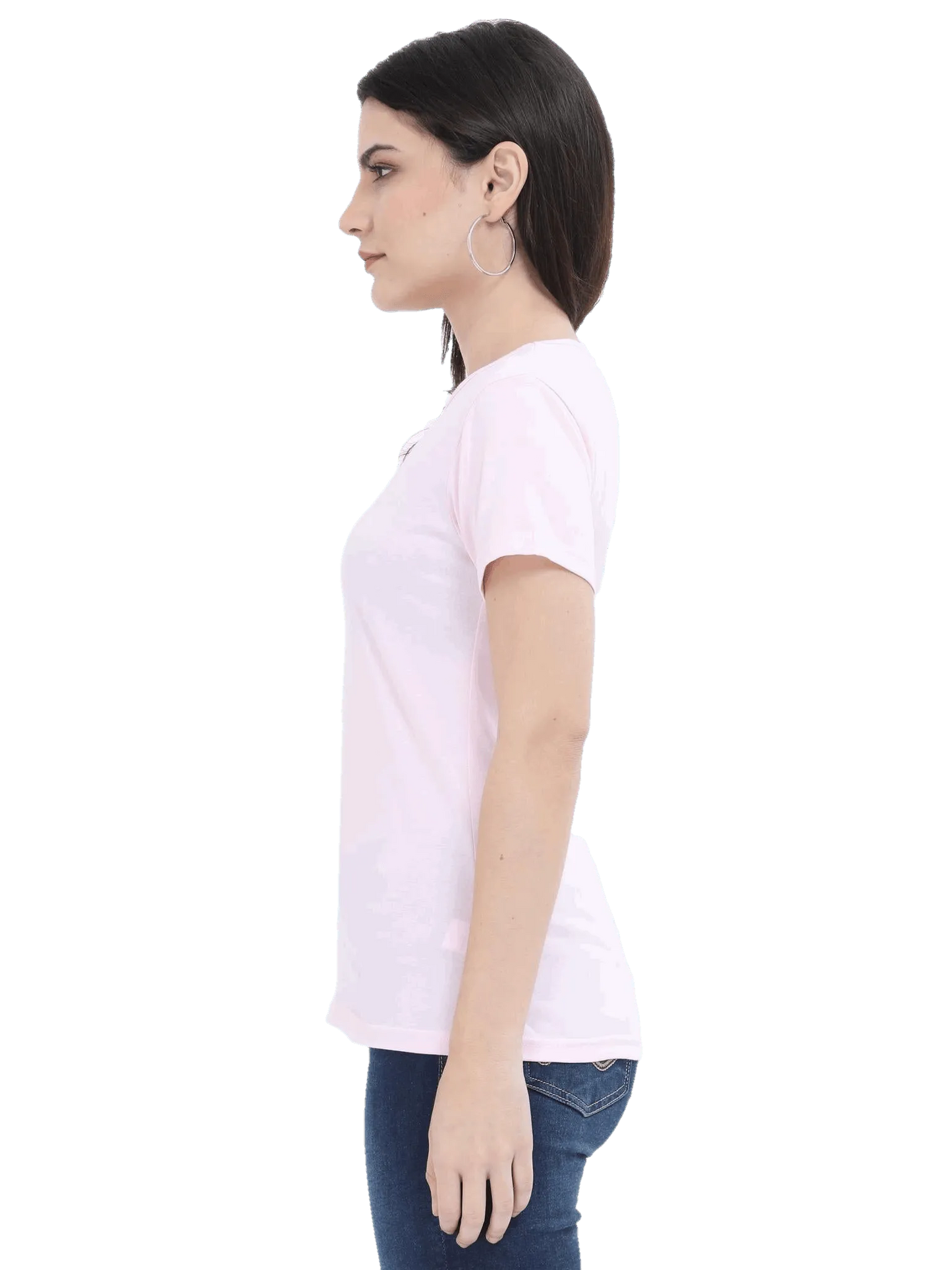 Womens Half Sleeve T Shirt - Solid