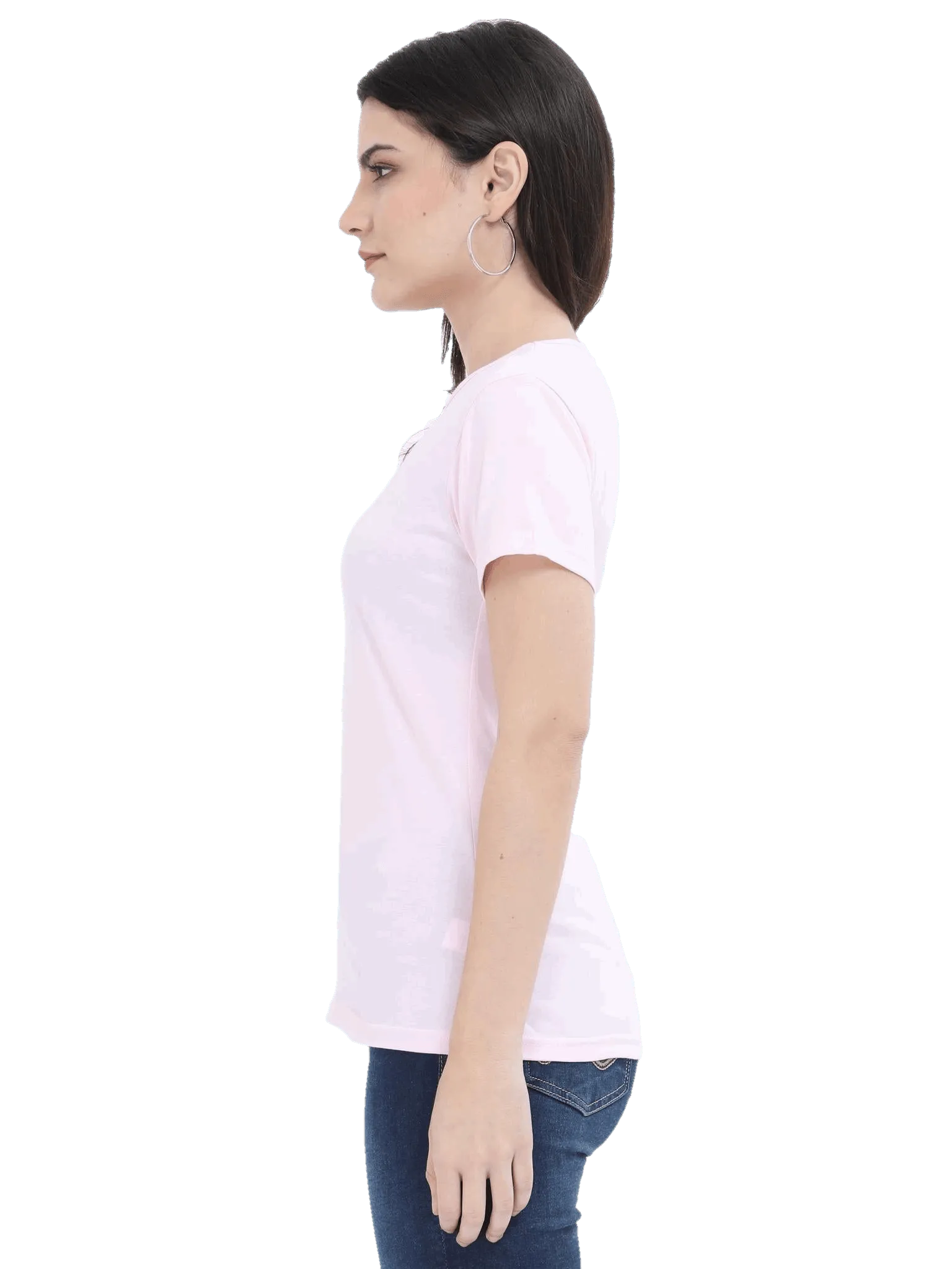 Womens Half Sleeve T Shirt - Solid