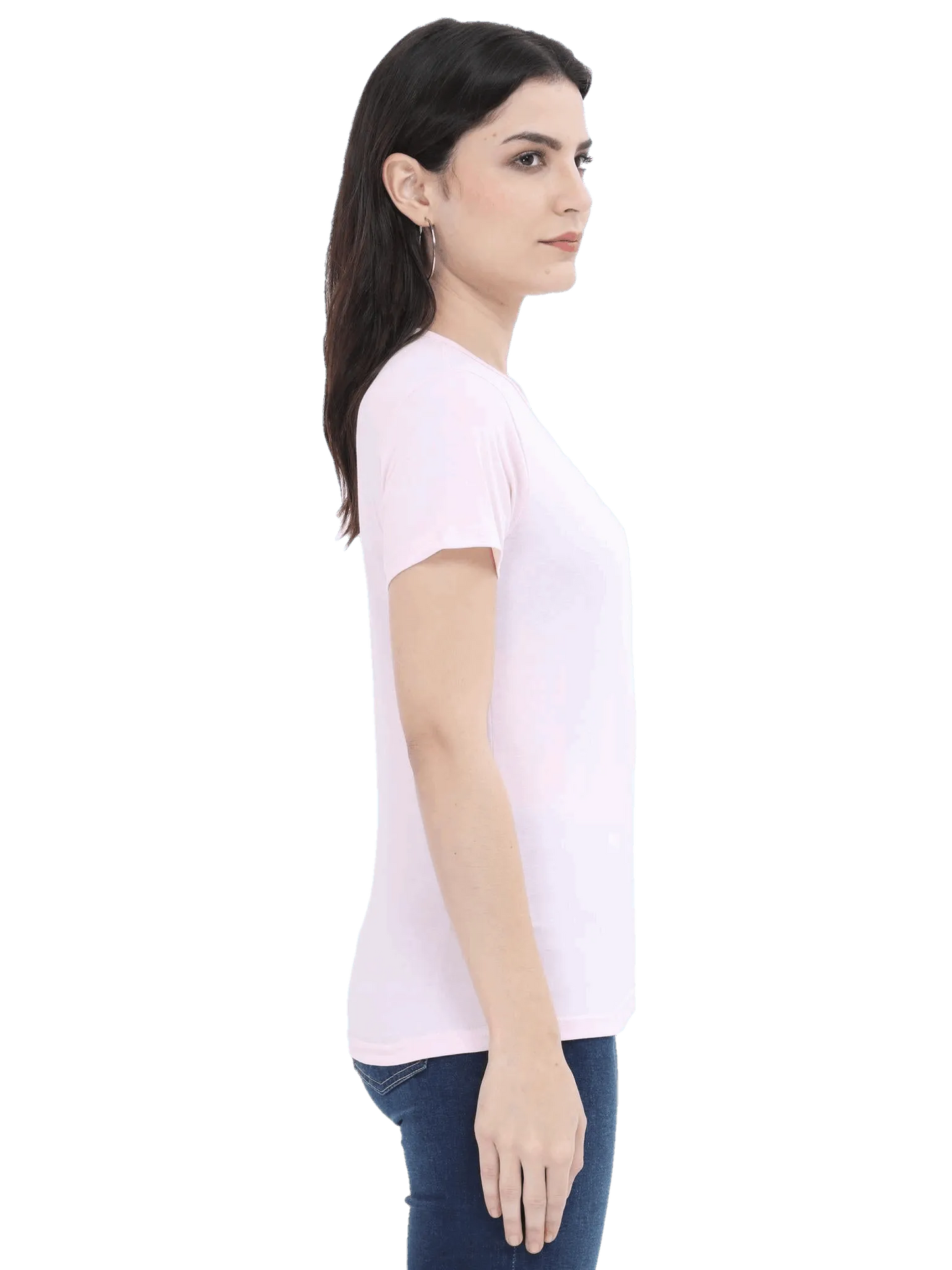 Womens Half Sleeve T Shirt - Solid