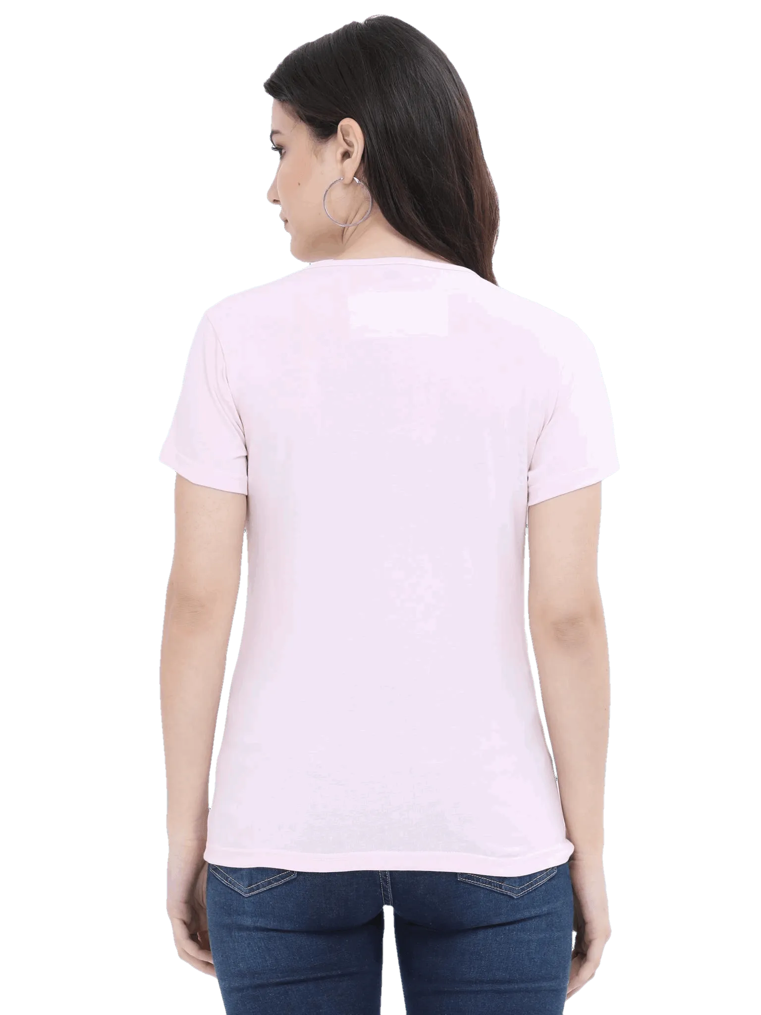 Womens Half Sleeve T Shirt - Solid