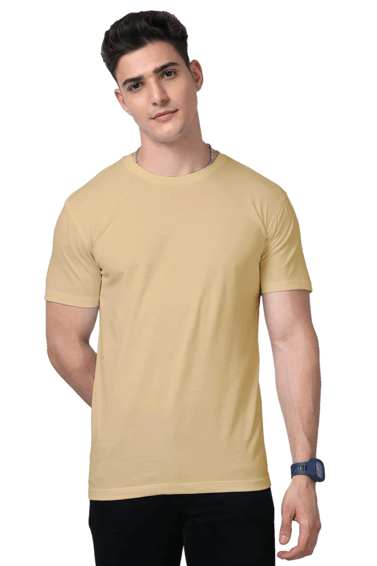 Mens Premium Blend - Half Sleeve T Shirt - Solid