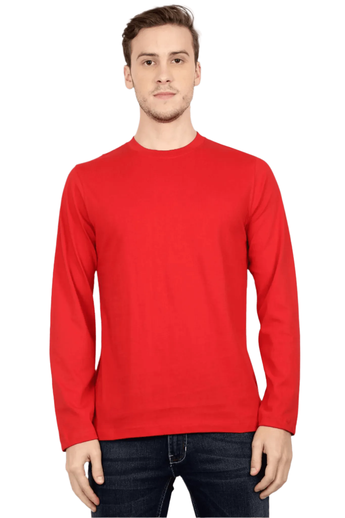 Mens Full Sleeve T Shirt - Solid