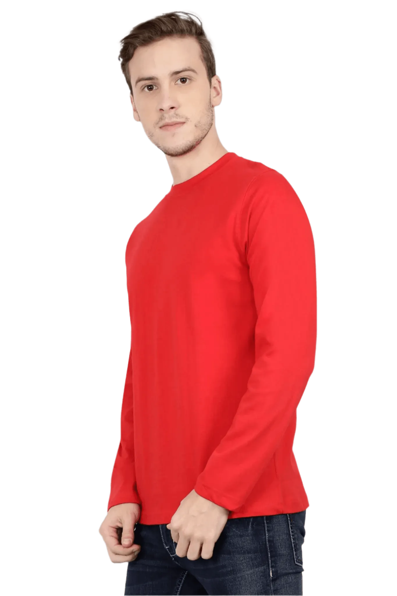 Mens Full Sleeve T Shirt - Solid