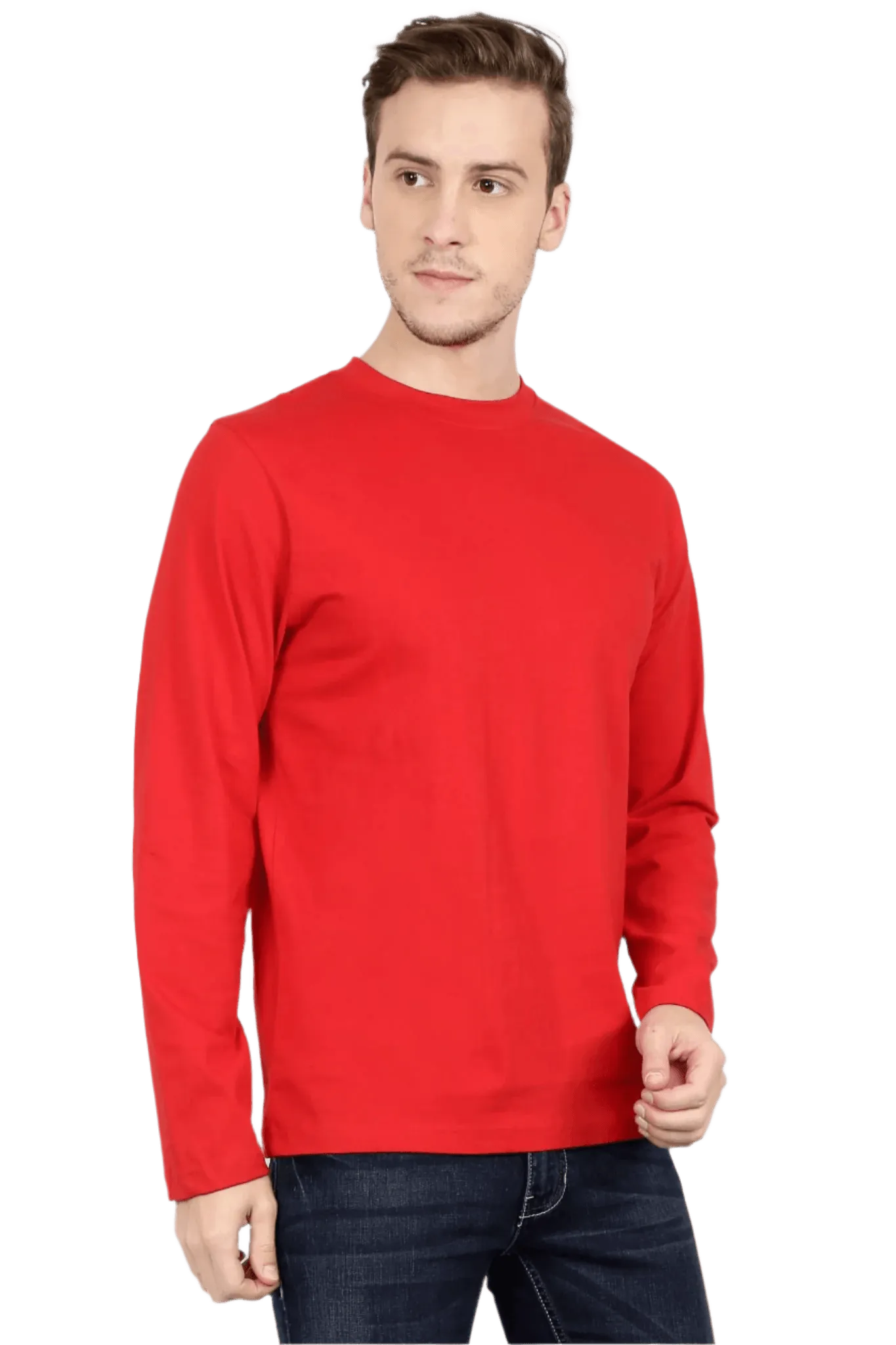 Mens Full Sleeve T Shirt - Solid