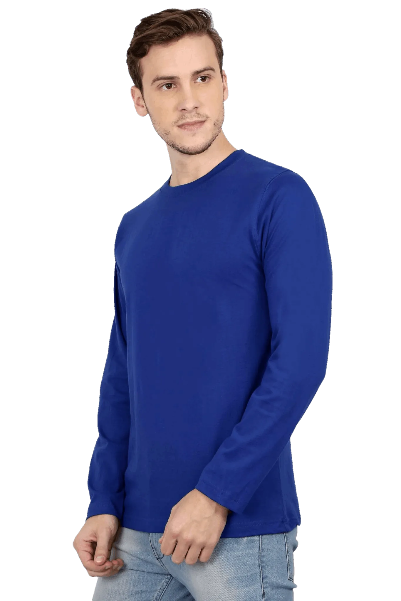 Mens Full Sleeve T Shirt - Solid