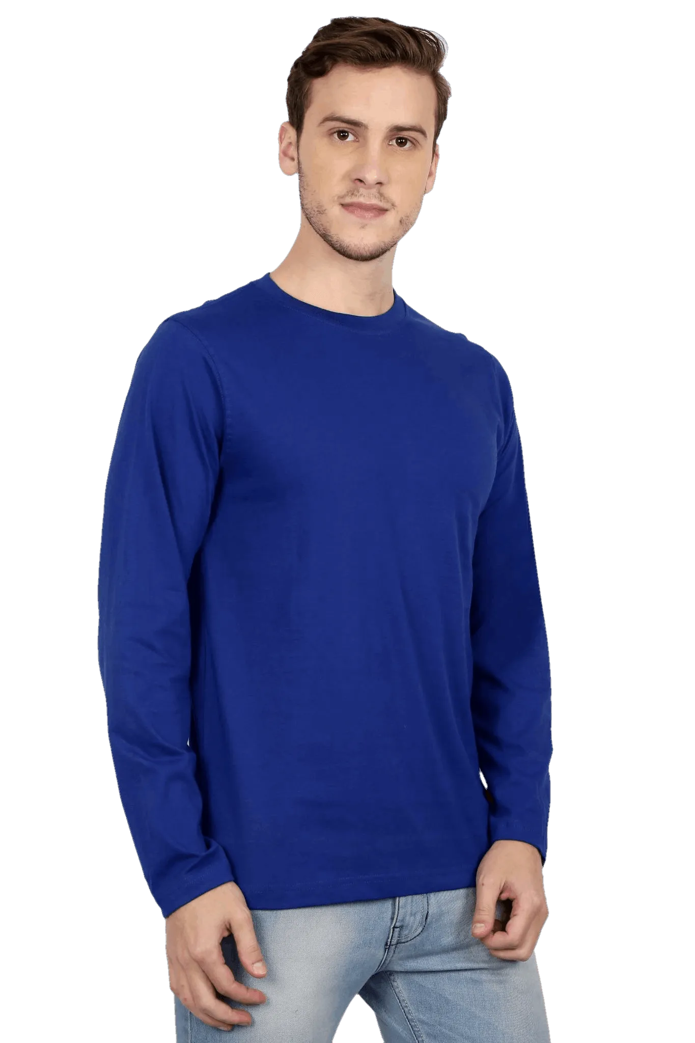 Mens Full Sleeve T Shirt - Solid