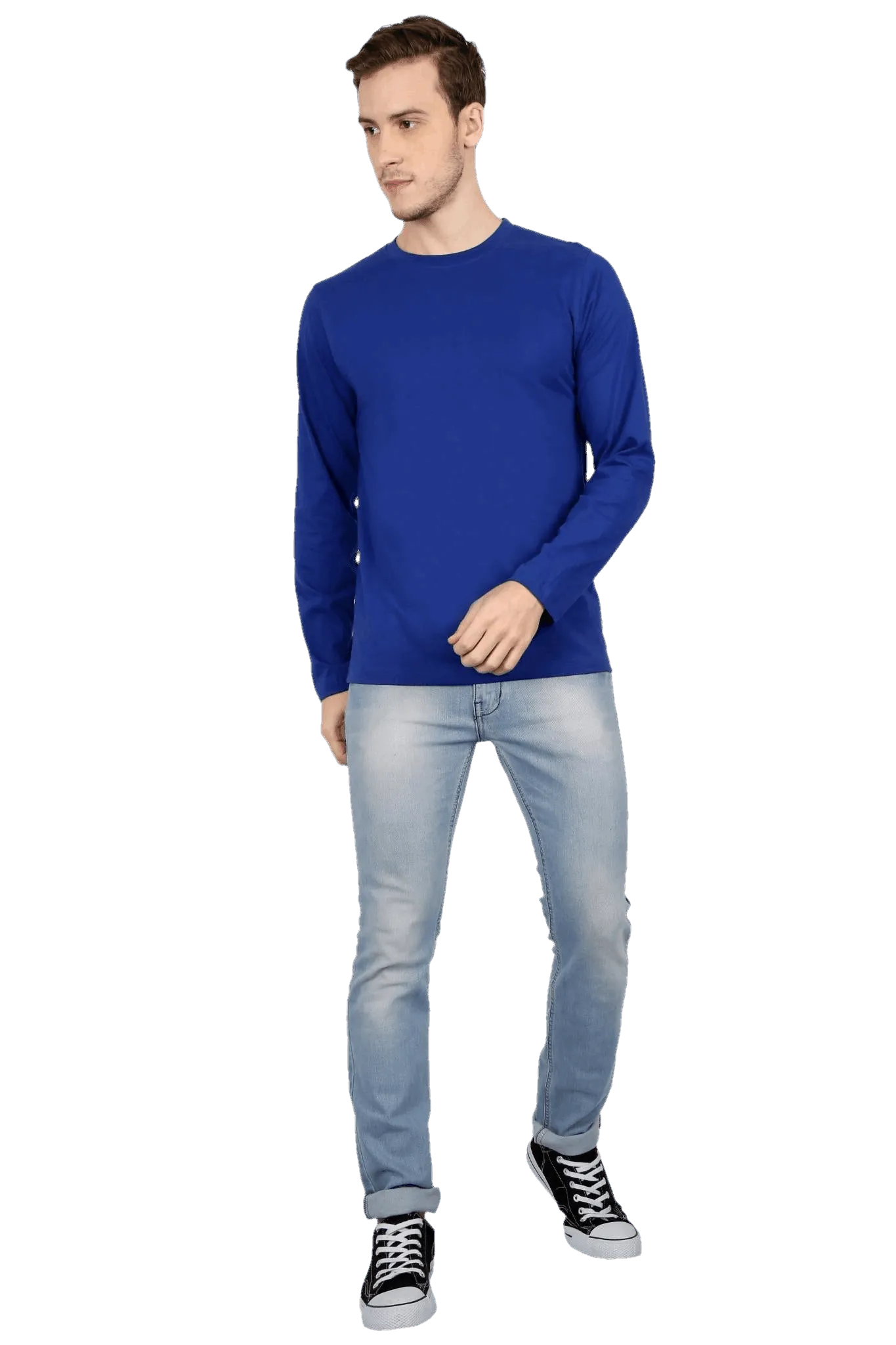 Mens Full Sleeve T Shirt - Solid