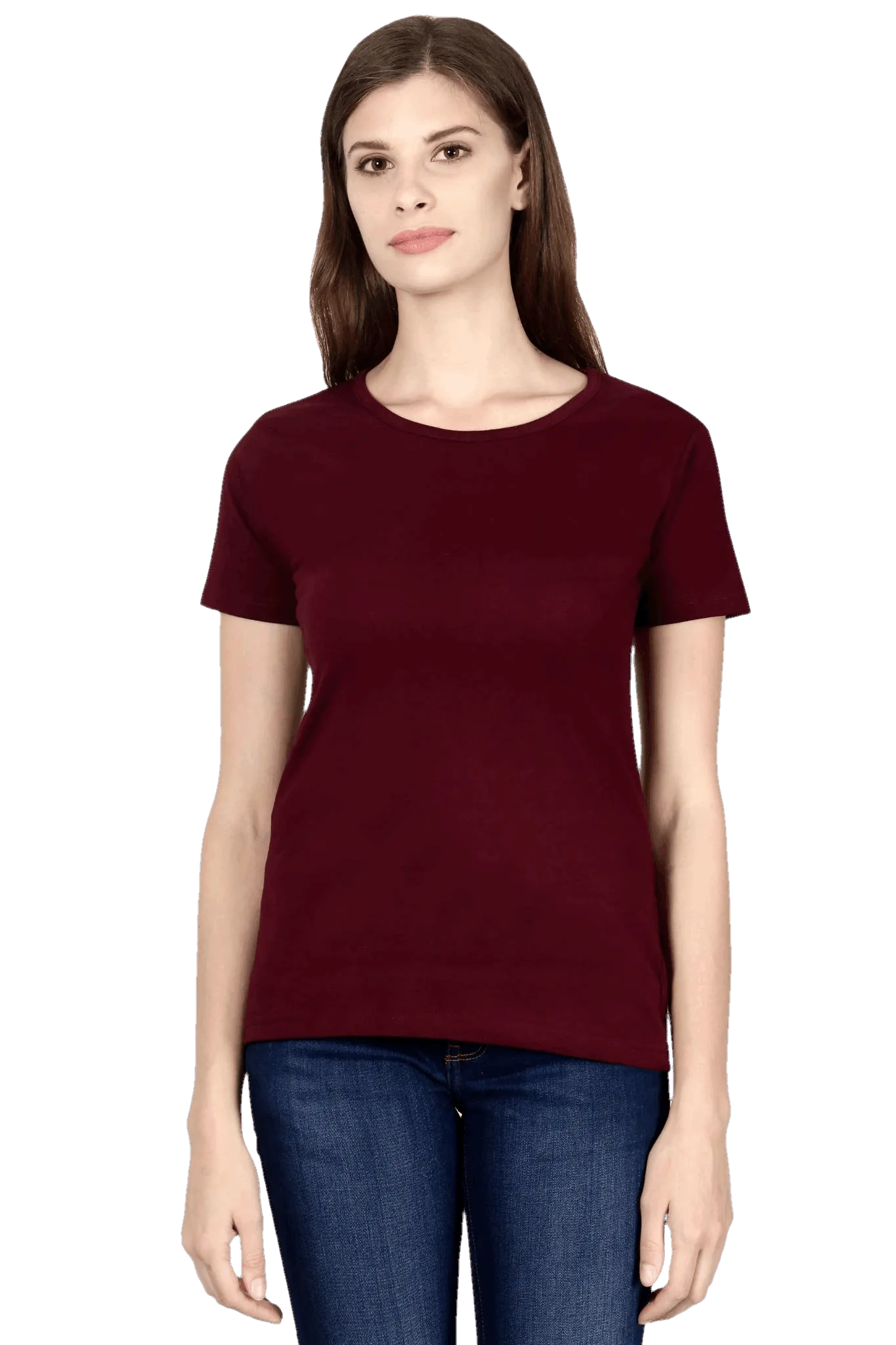 Womens Half Sleeve T Shirt - Solid