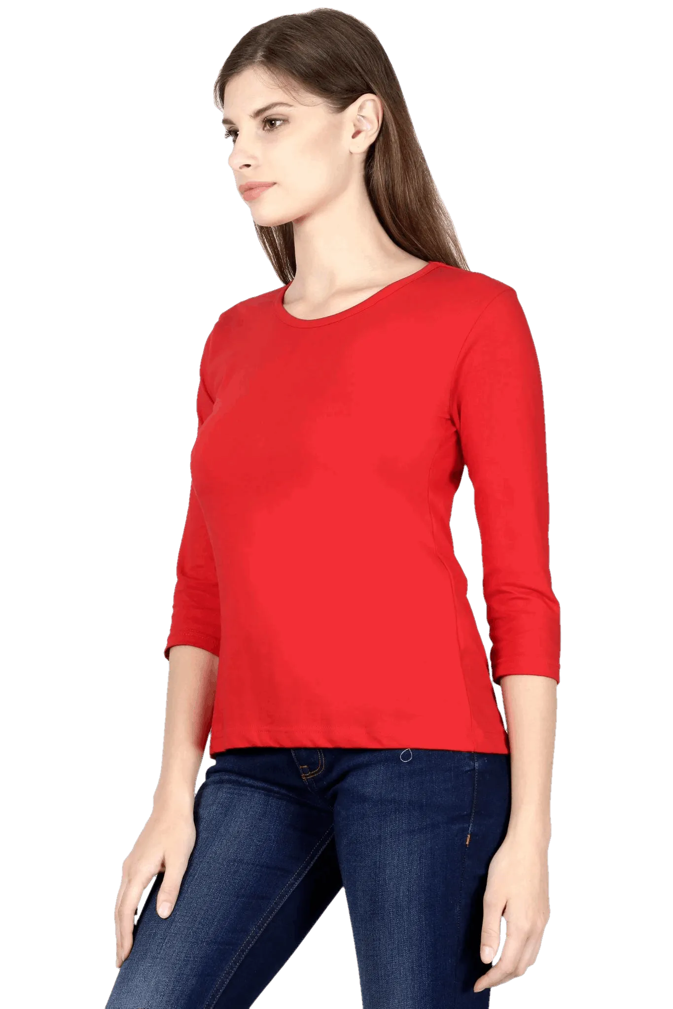 Womens Full Sleeve T Shirt - Solid