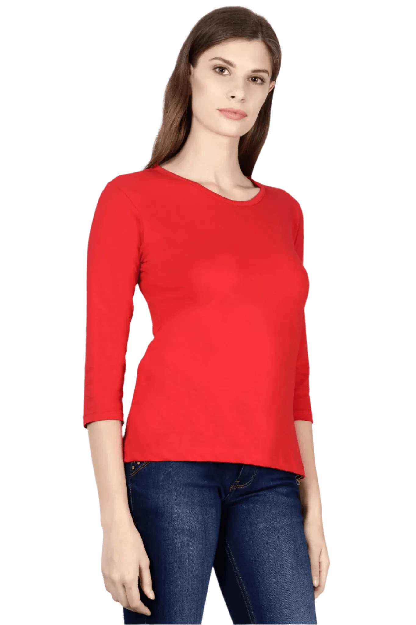 Womens Full Sleeve T Shirt - Solid