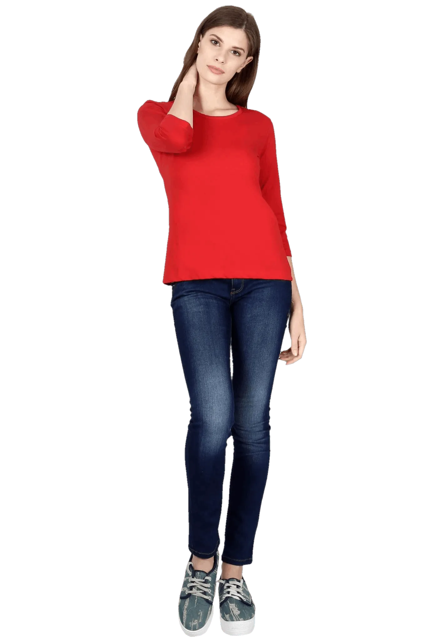 Womens Full Sleeve T Shirt - Solid