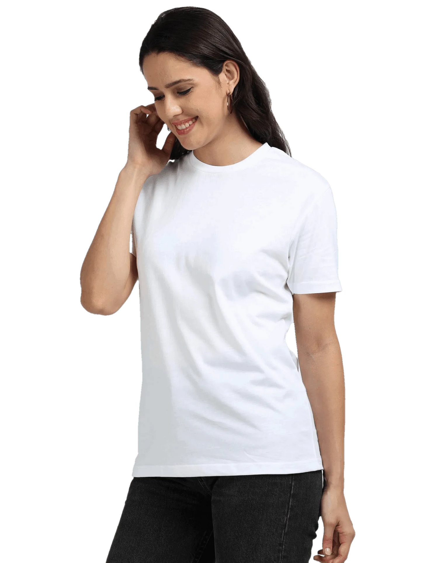 Womens Premium Blend - Half Sleeve T Shirt - Solid