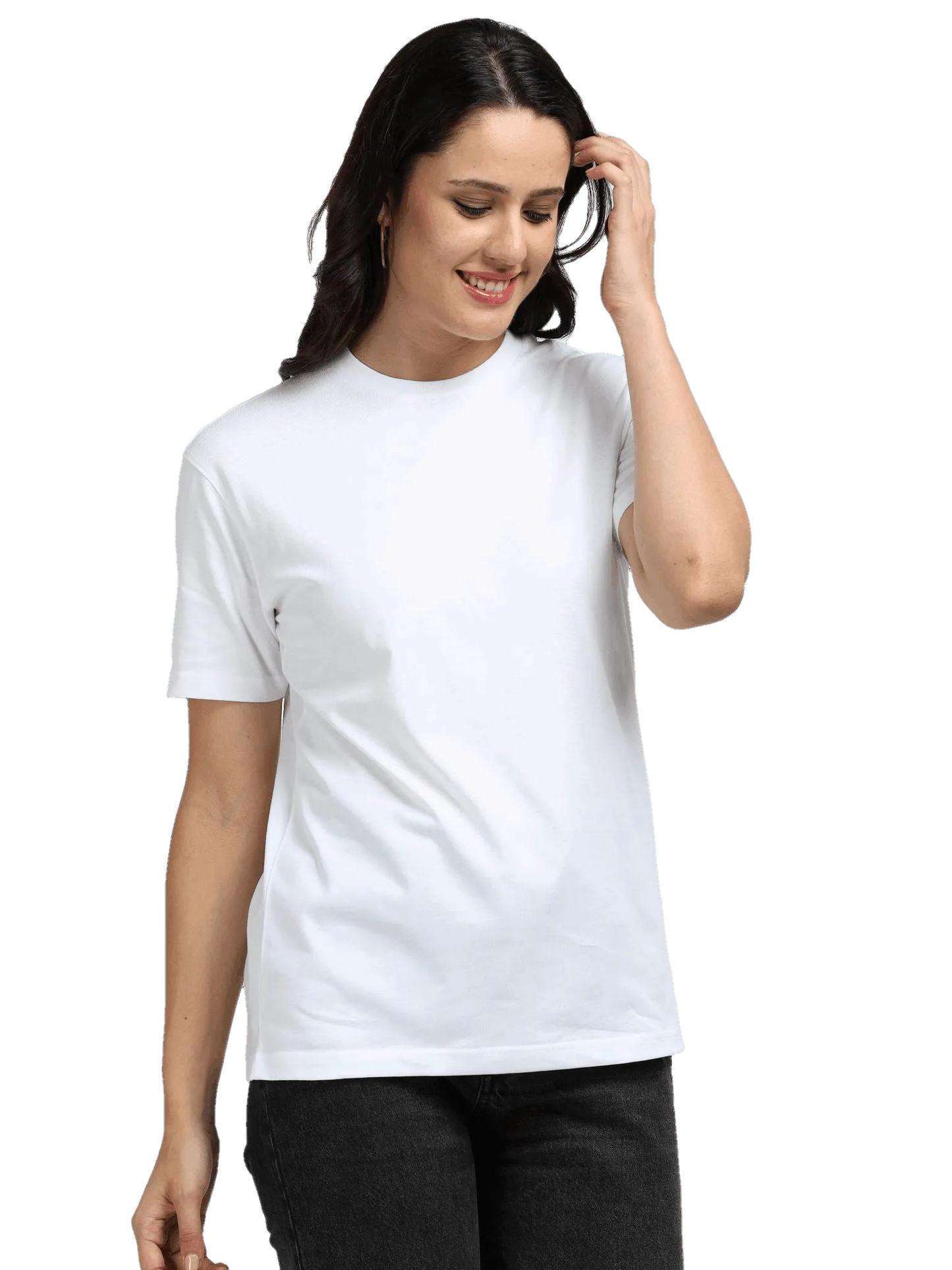 Womens Premium Blend - Half Sleeve T Shirt - Solid