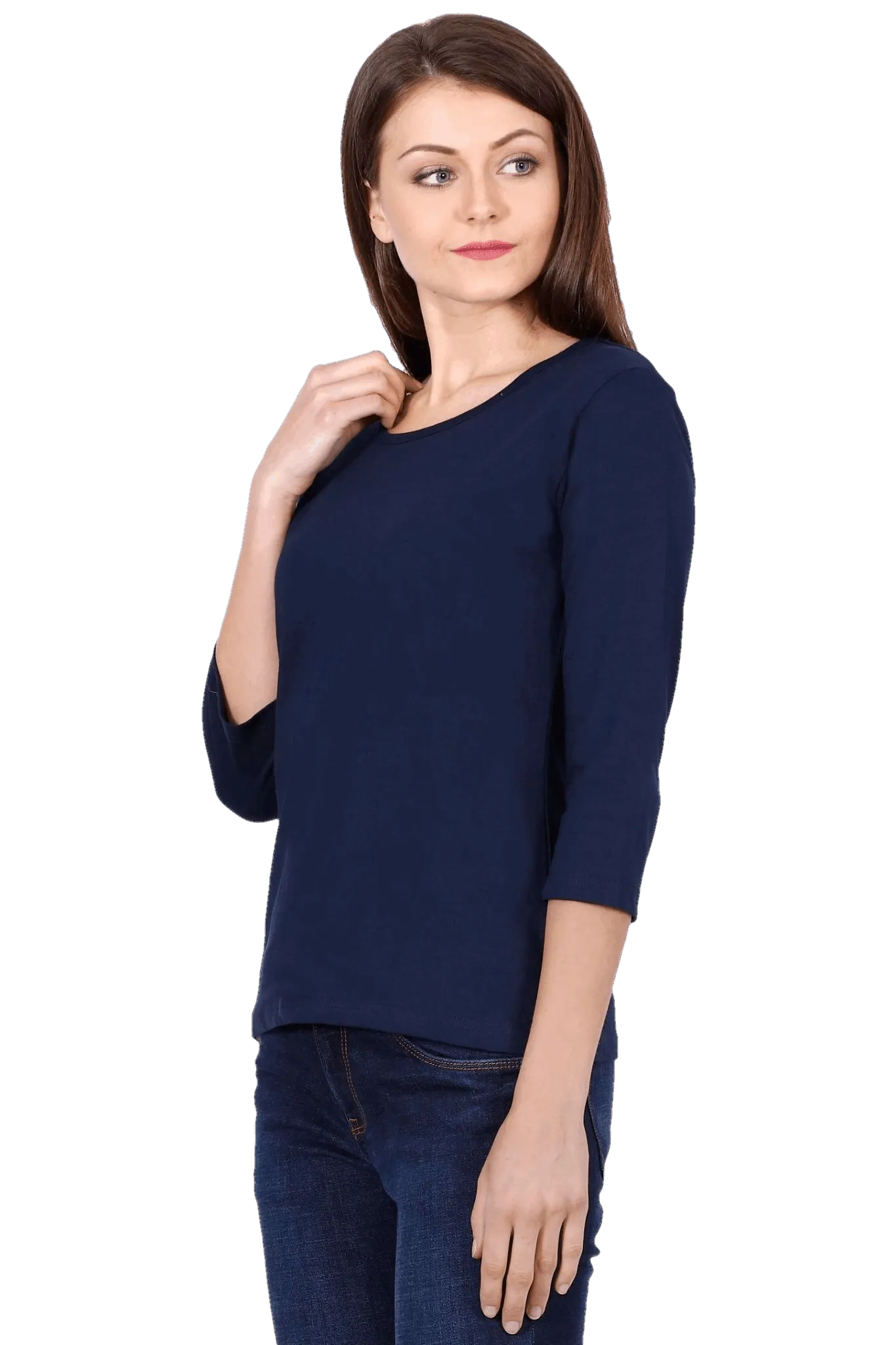 Womens Full Sleeve T Shirt - Solid