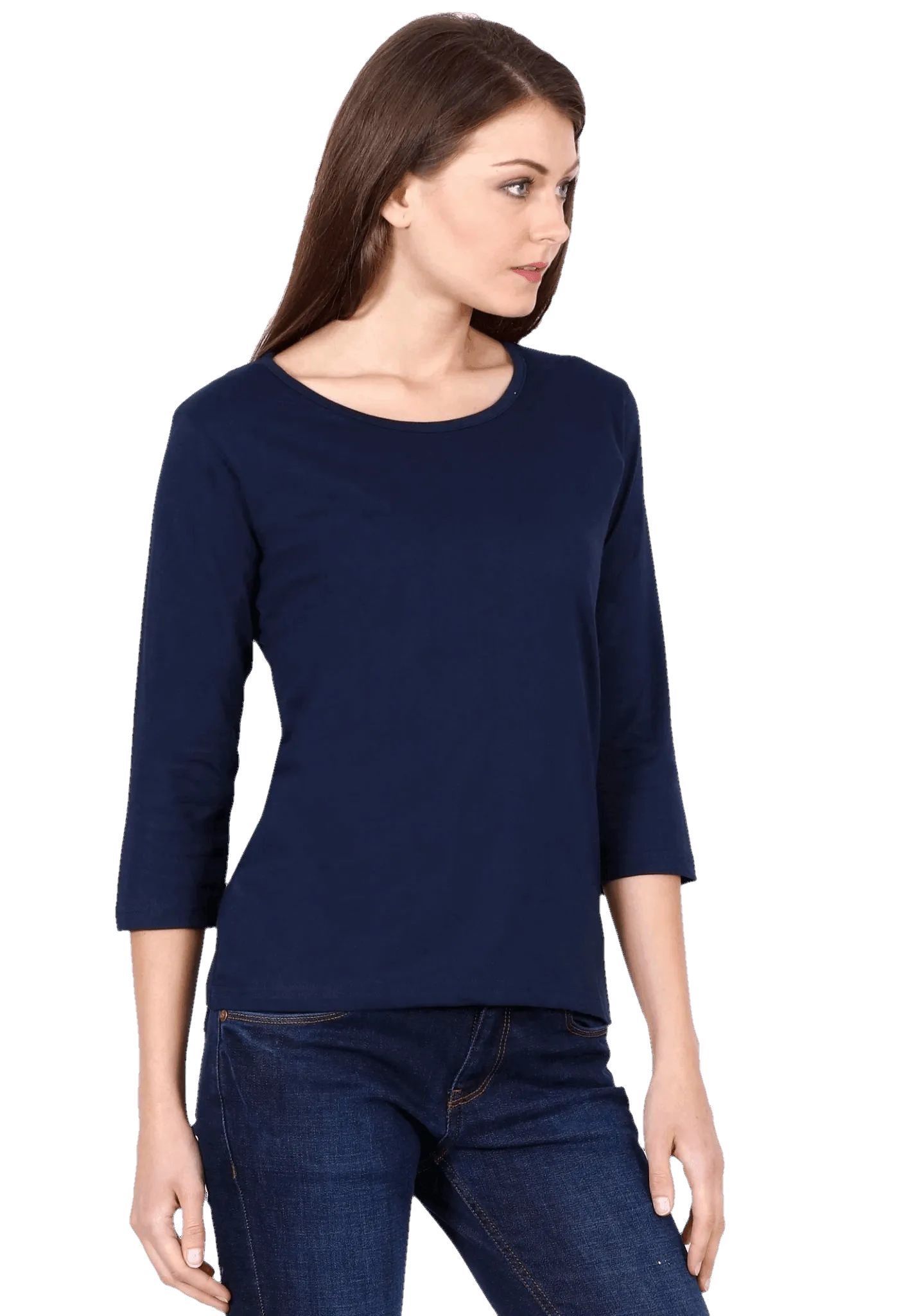 Womens Full Sleeve T Shirt - Solid