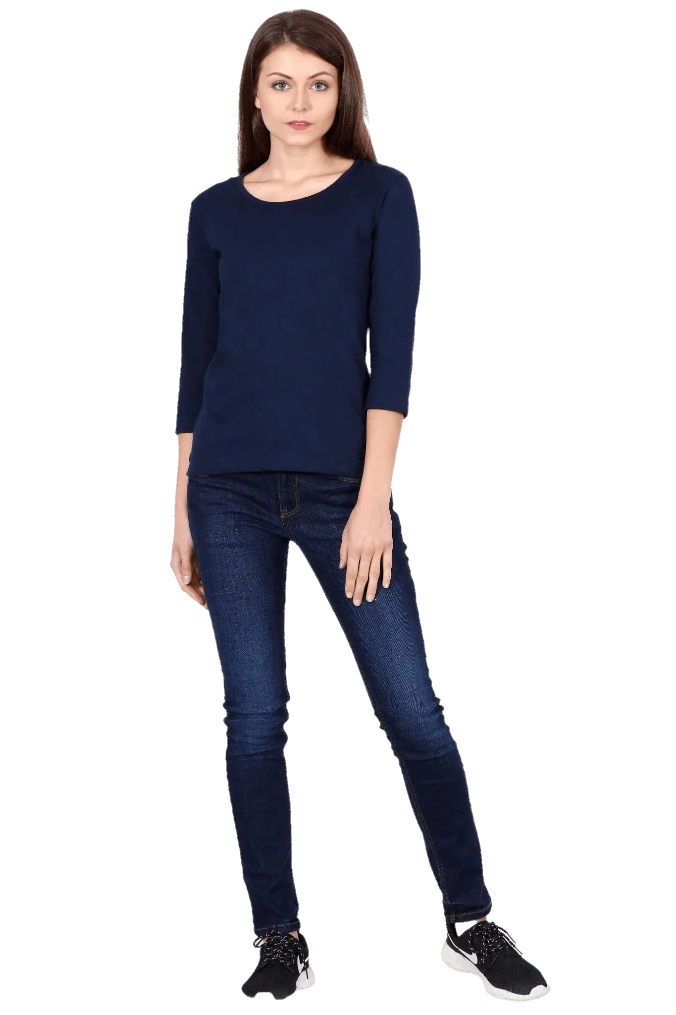 Womens Full Sleeve T Shirt - Solid