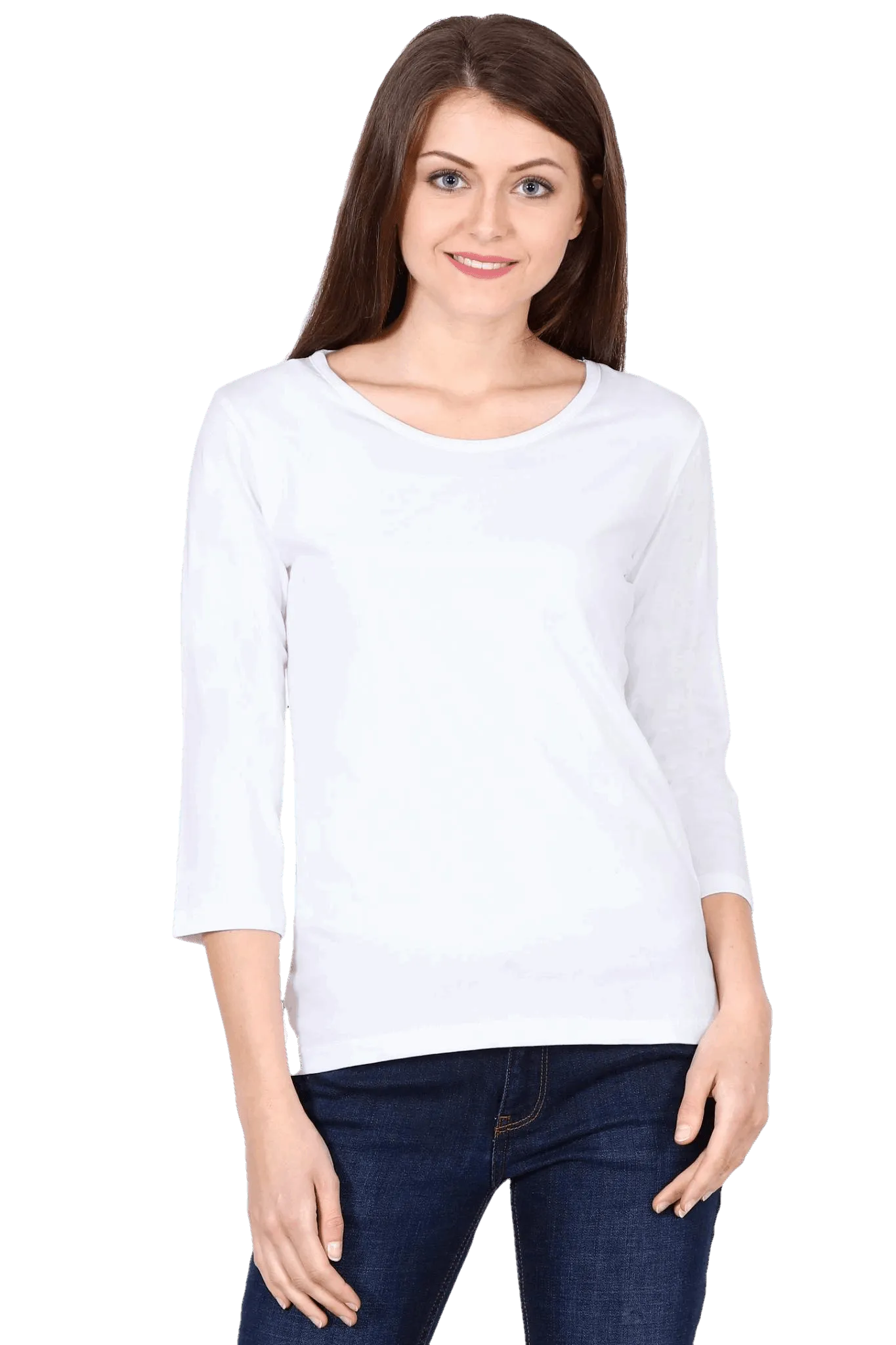 Womens Full Sleeve T Shirt - Solid