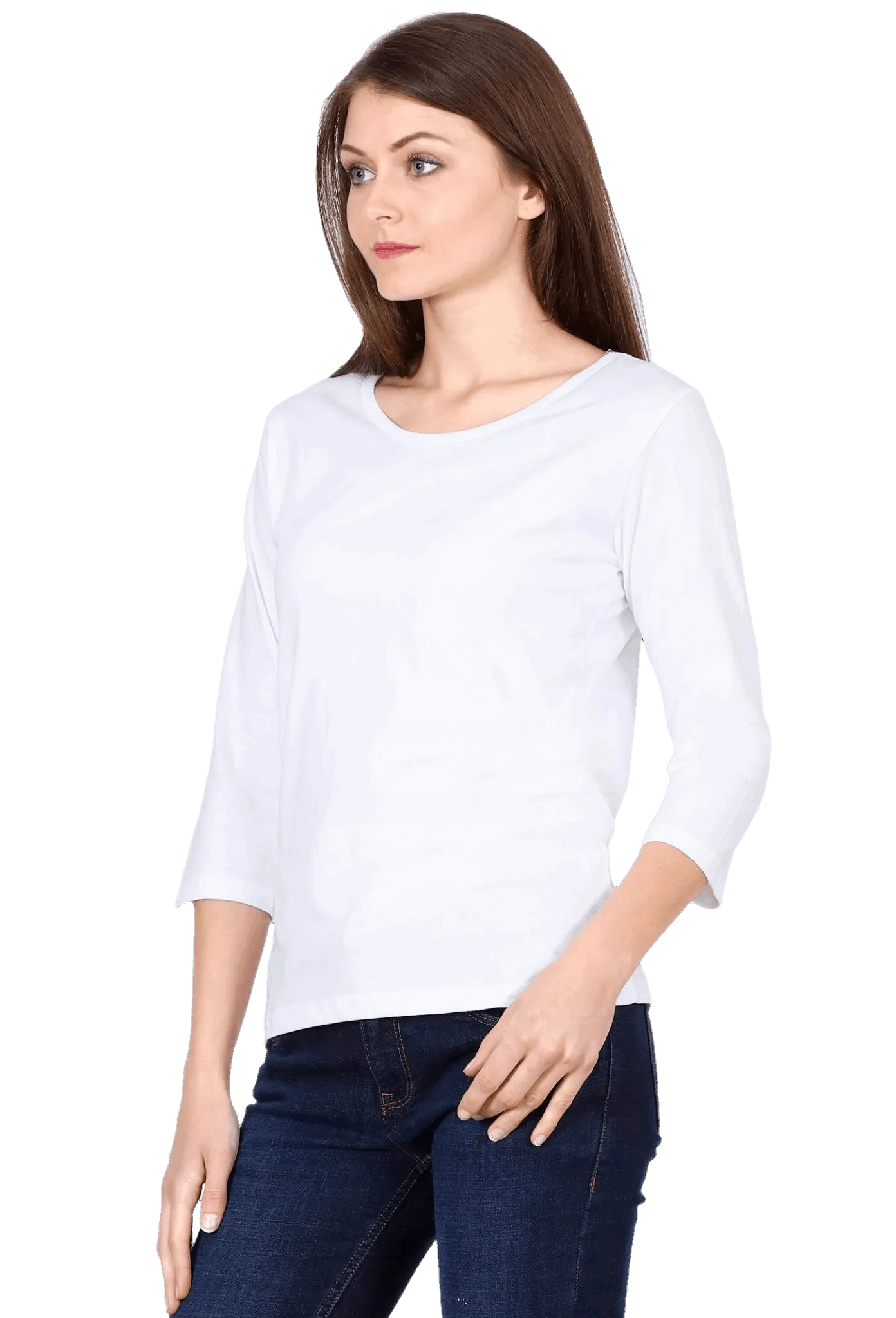 Womens Full Sleeve T Shirt - Solid