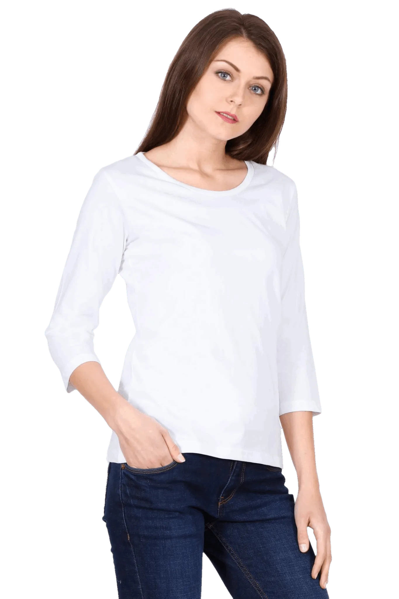 Womens Full Sleeve T Shirt - Solid