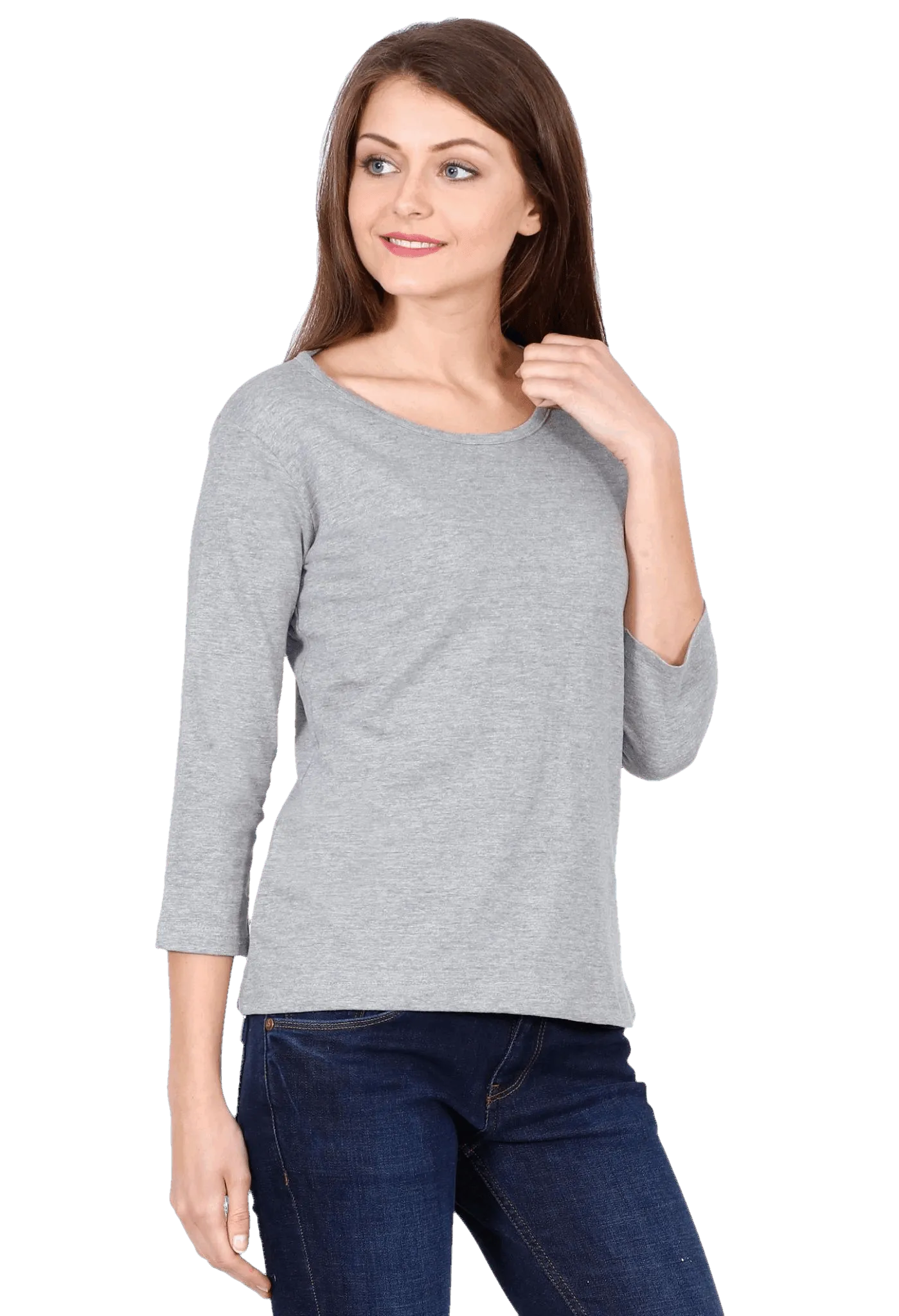 Womens Full Sleeve T Shirt - Solid