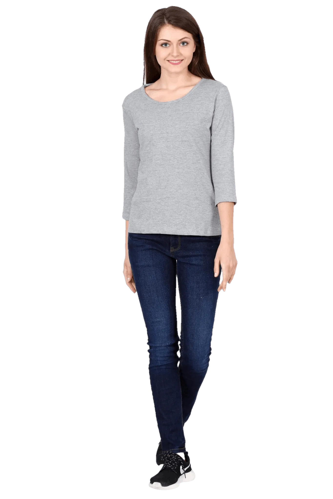 Womens Full Sleeve T Shirt - Solid