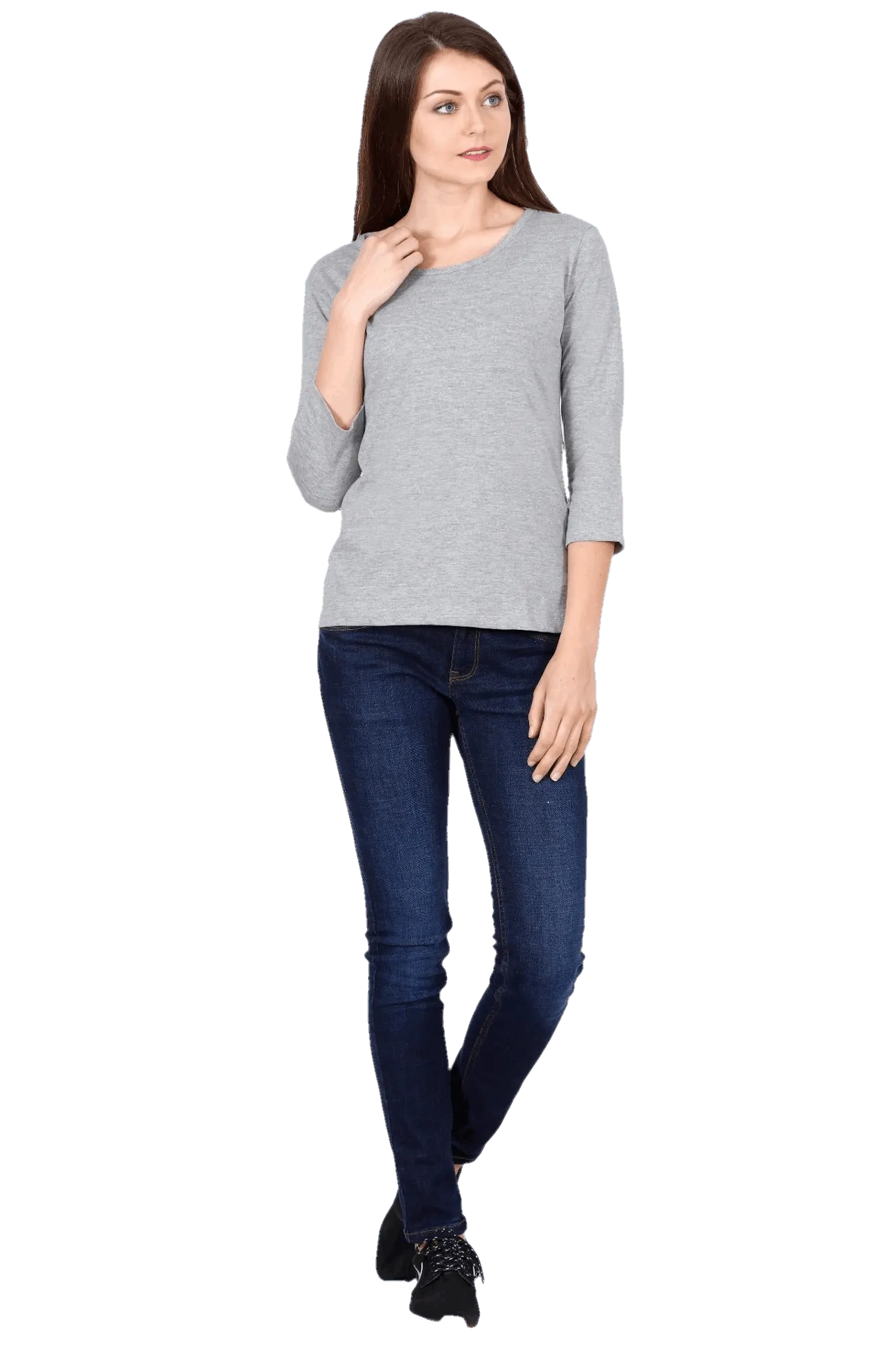 Womens Full Sleeve T Shirt - Solid