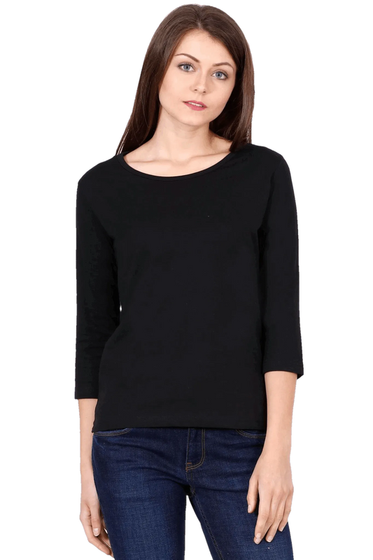 Womens Full Sleeve T Shirt - Solid